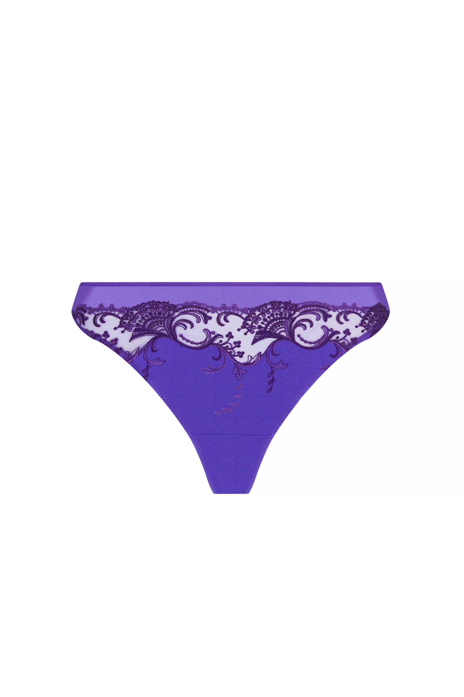 Lise Charmel γυναικείο σλιπ tanga με κέντημα "Splendeur Soie" - ACC0080 Μπλε φωτογραφία