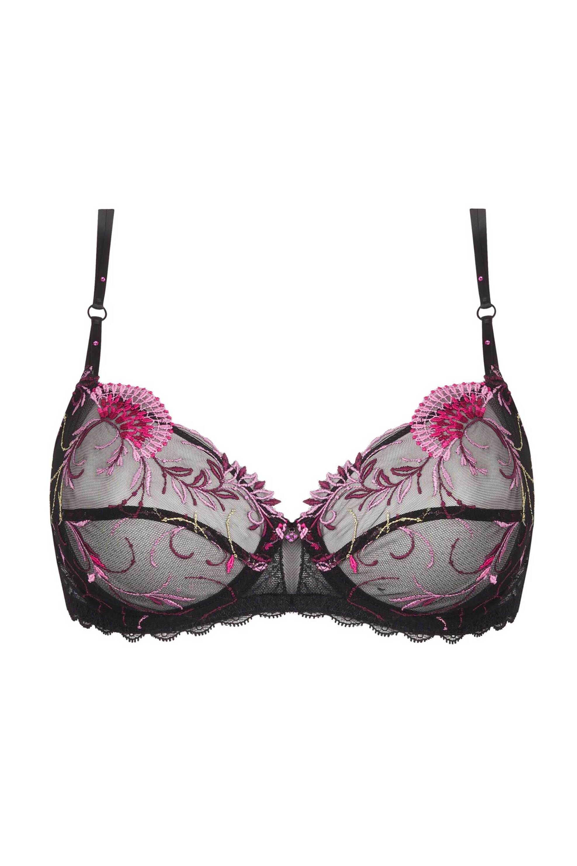 Lise Charmel γυναικείο σουτιέν με δαντέλα Cup D "Floraison Passion Underwire Bra" - ACH6086D Μαύρο φωτογραφία