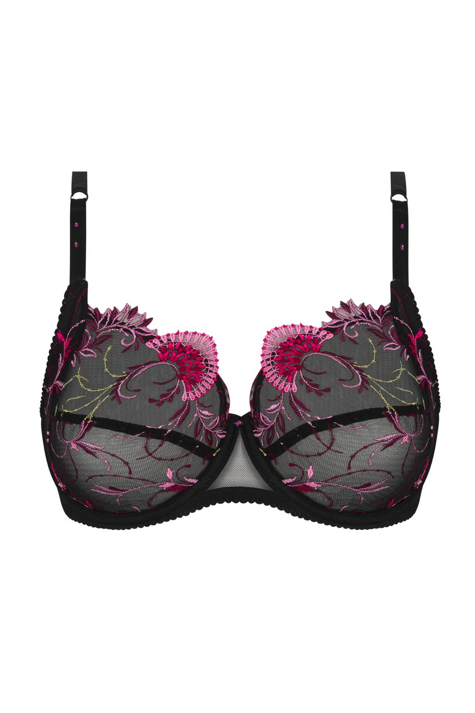Lise Charmel γυναικείο σουτιέν με δαντέλα Cup F "Floraison Passion Underwire Bra For Well-Being" - BCH6186F Μαύρο φωτογραφία