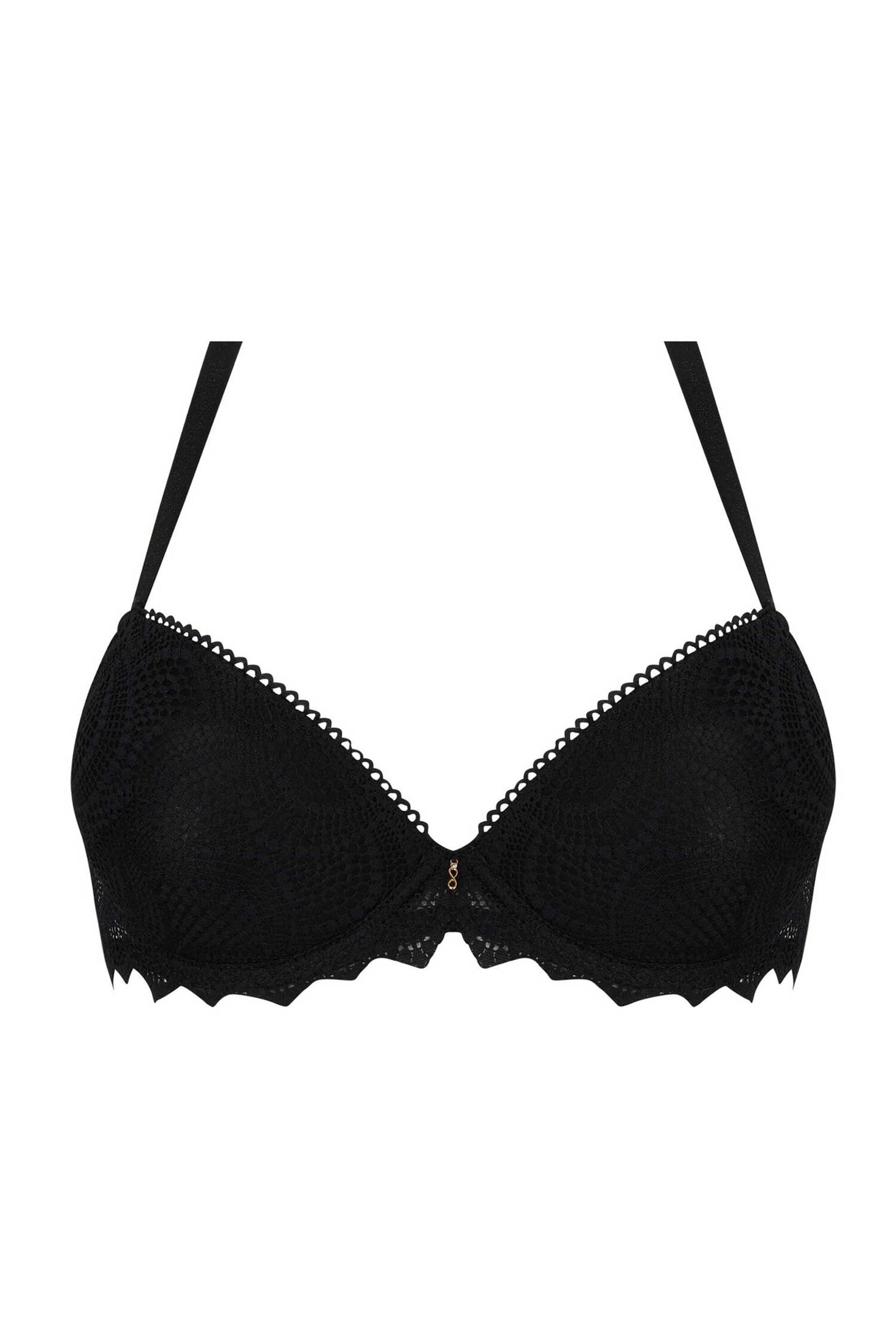 Lise Charmel γυναικείο σουτιέν με δαντέλα Cup C "Sexy Bohême Lace Padded Bra" - ECJ8040C Μαύρο φωτογραφία