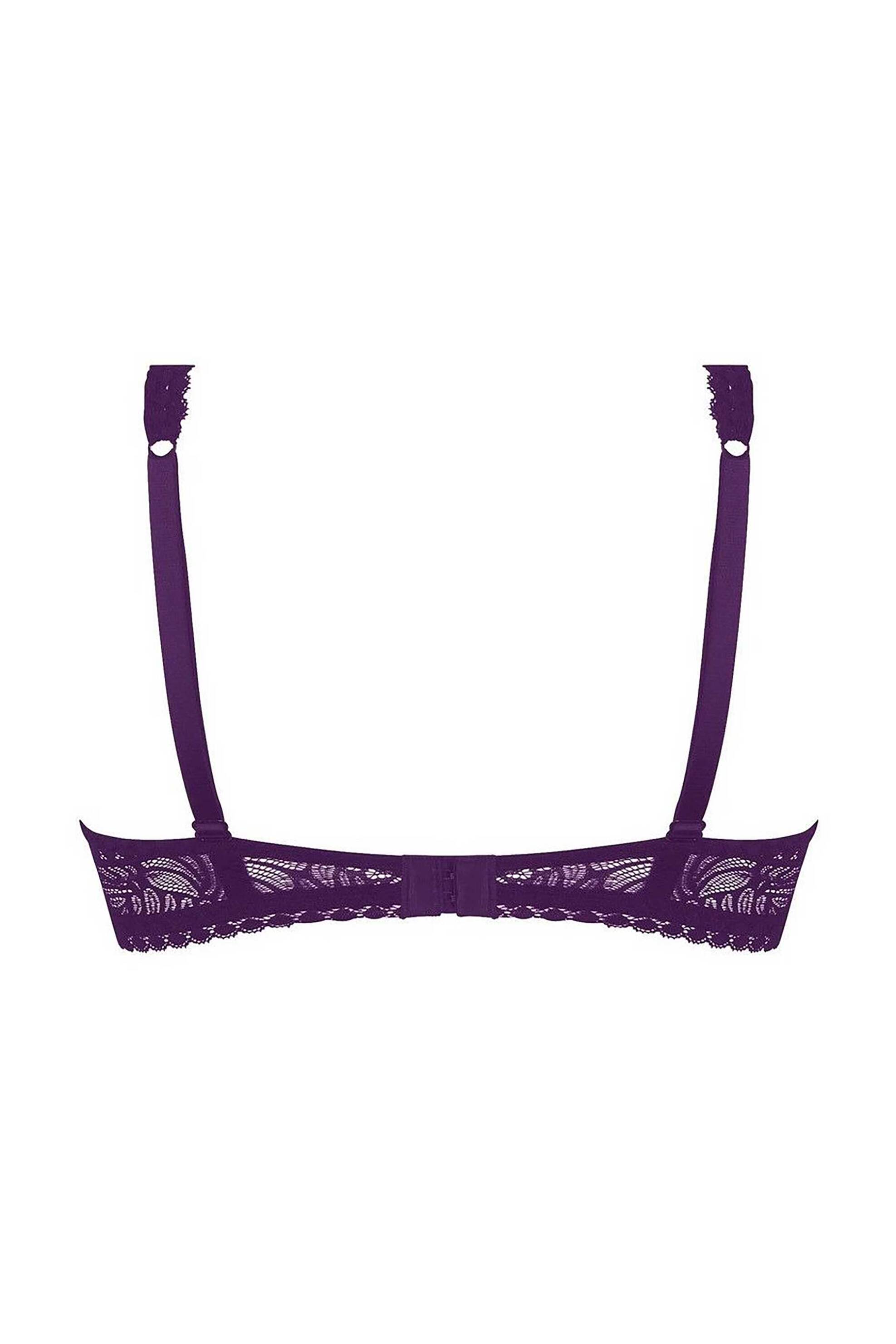 Lise Charmel γυναικείο σουτιέν με δαντέλα και βαθύ κόψιμο Cup C "Atelier Séduction" - ECH7057C Μοβ φωτογραφία