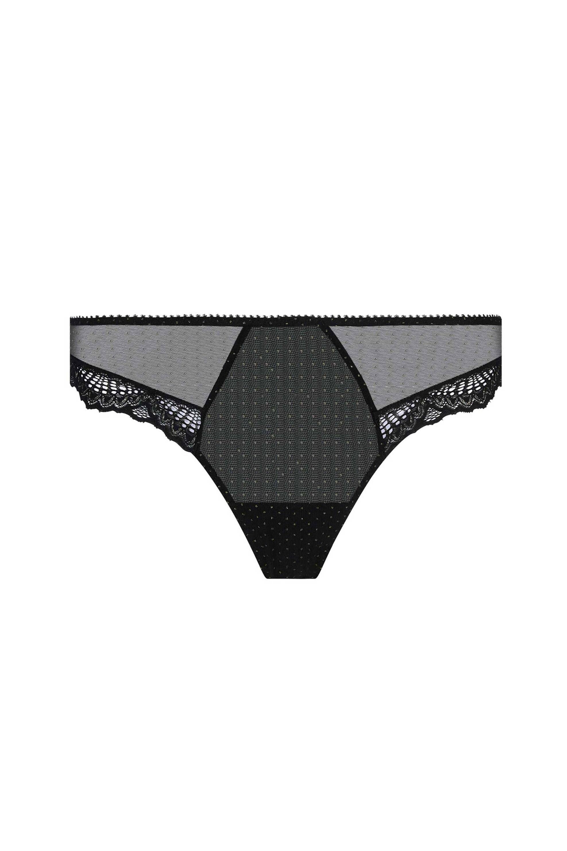 Lise Charmel γυναικείο σλιπ με διαφάνεια και κέντημα "Nuit Des Étoiles" - ECJ0150 Μαύρο φωτογραφία