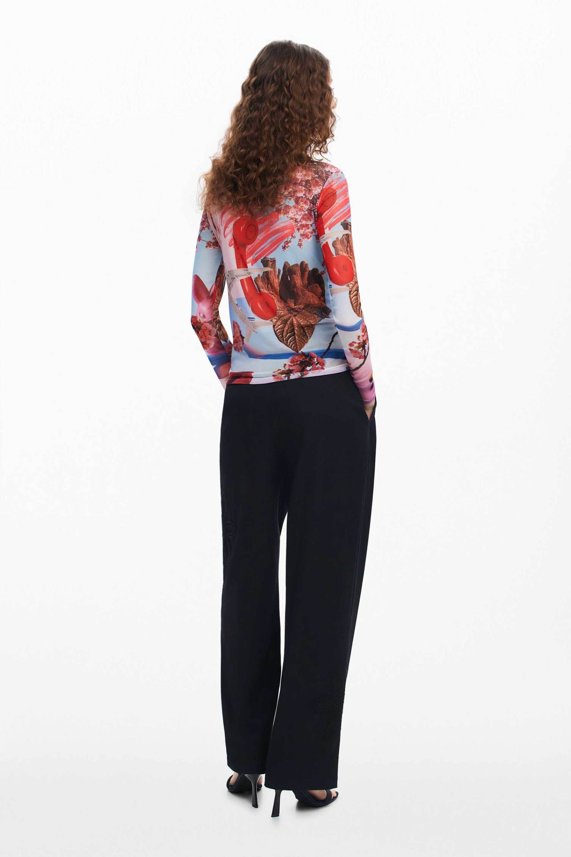 Desigual γυναικείο πουκάμισο με all-over print Regular Fit - 24WWTK84 Πολύχρωμο φωτογραφία