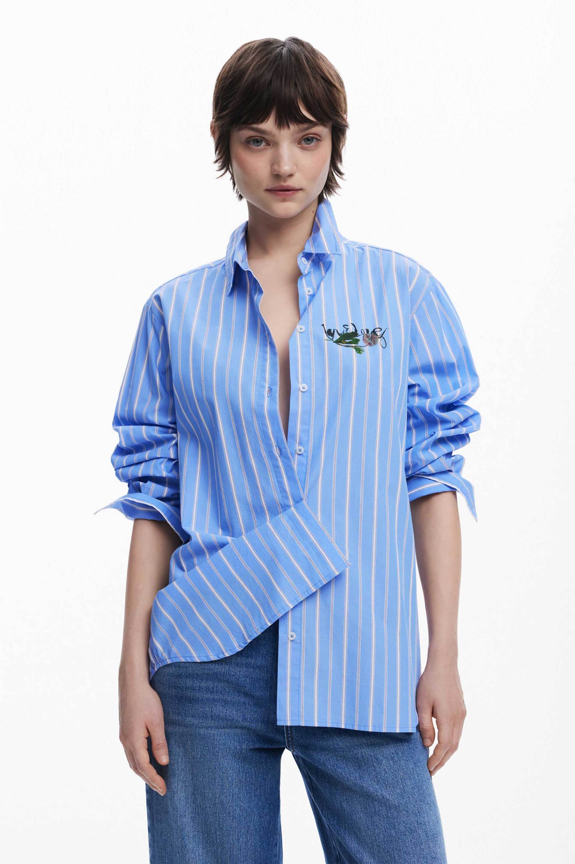 DESIGUAL Desigual γυναικείo πουκάμισο ριγέ 