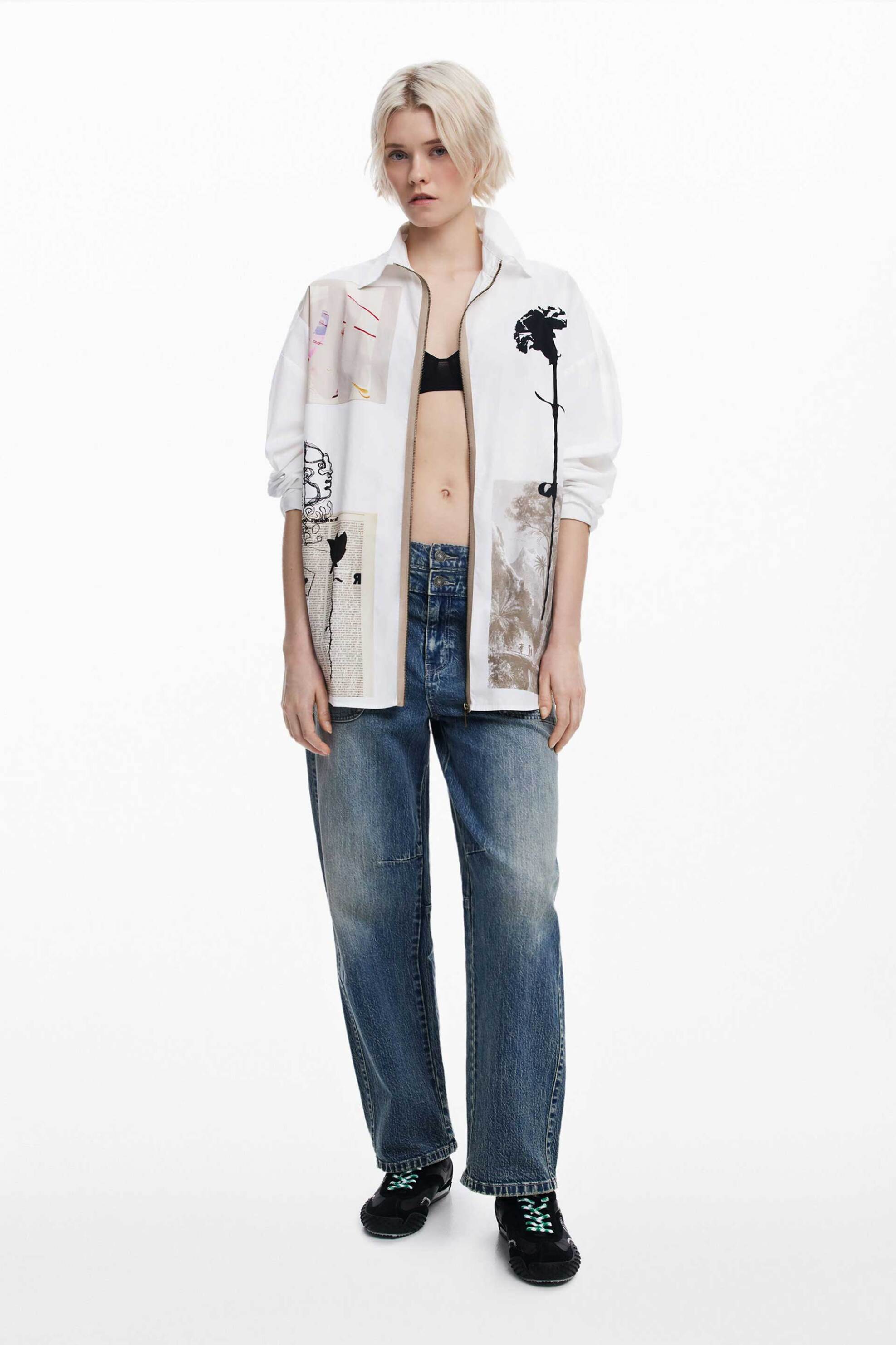 DESIGUAL Desigual γυναικείo πουκάμισο με print 