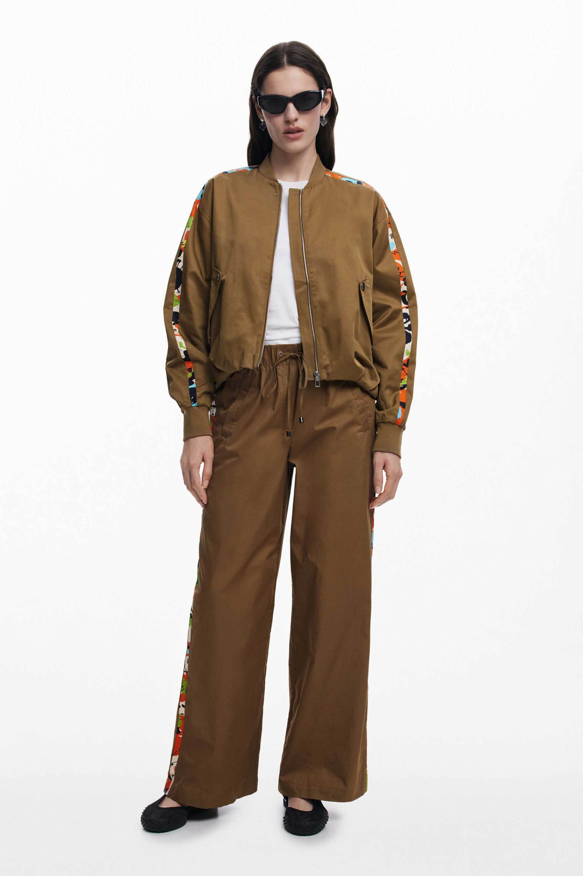 DESIGUAL Desigual γυναικείo bomber jacket με κεντήματα 