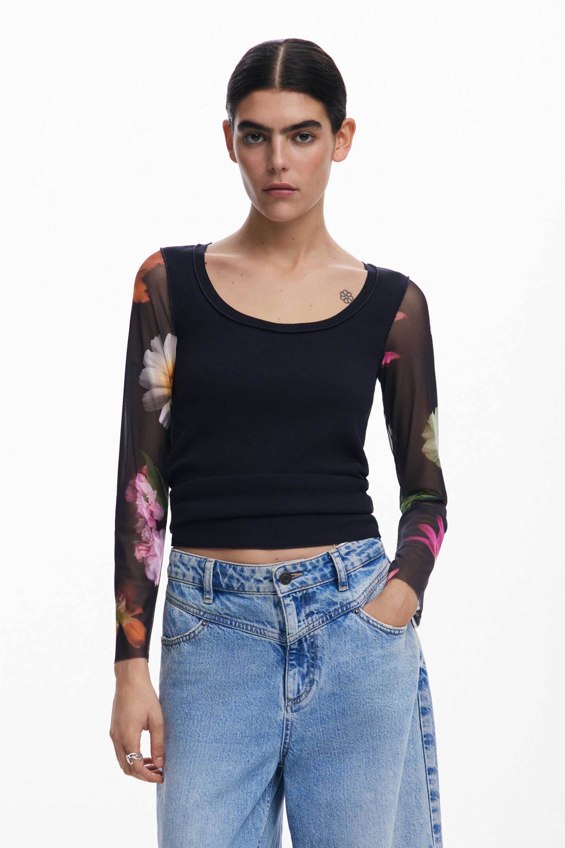 Desigual γυναικεία μπλούζα με floral print 