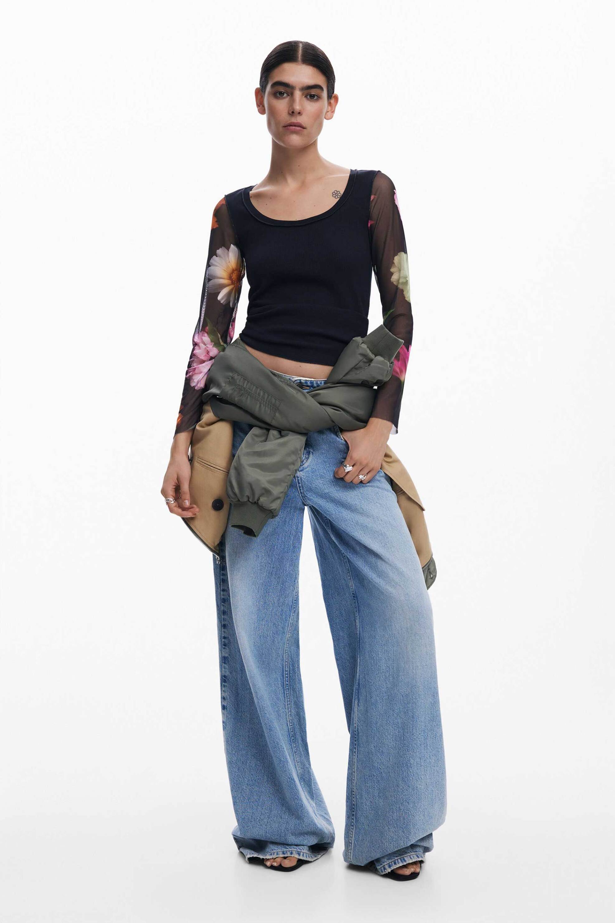 Desigual γυναικεία μπλούζα με floral print 