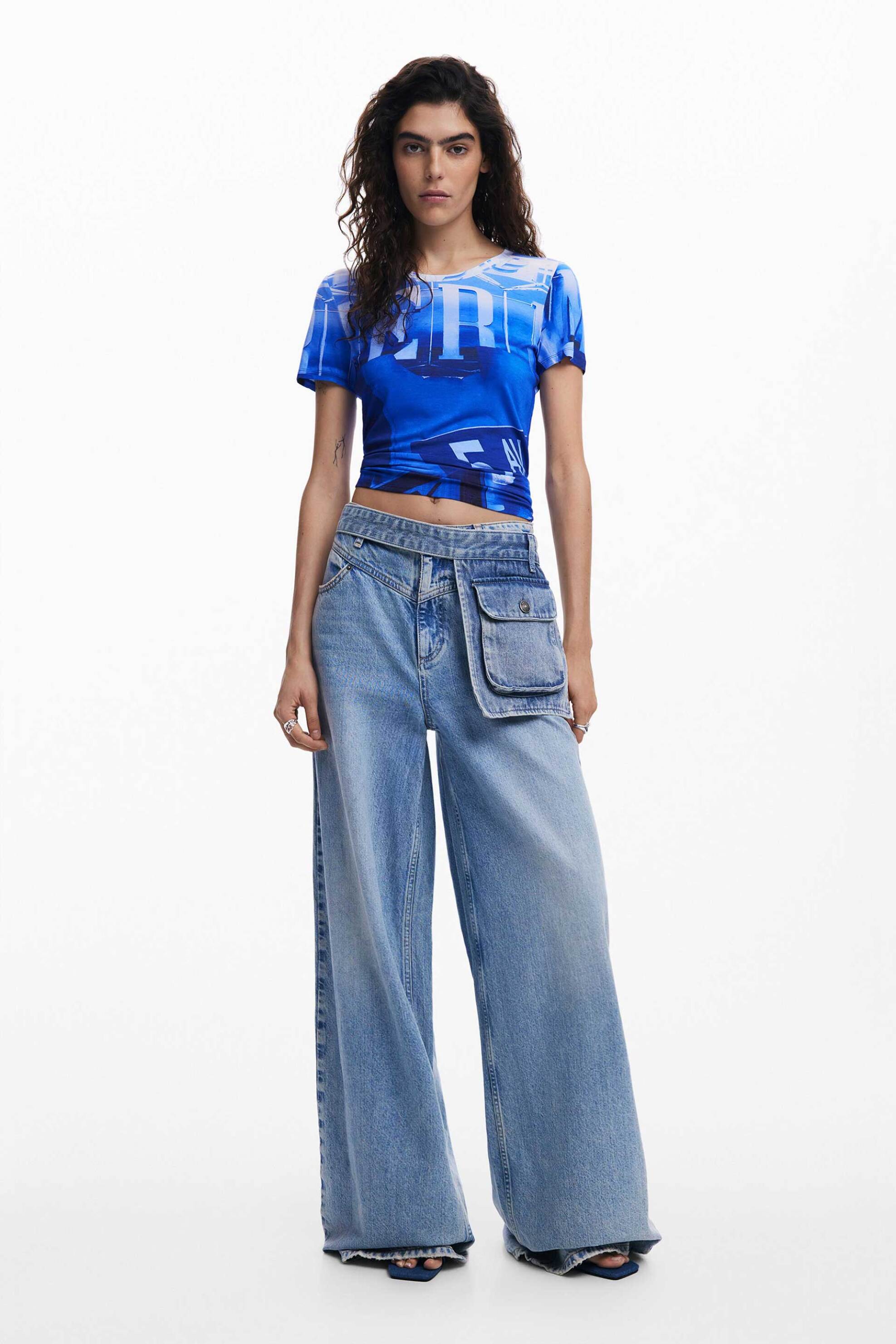 Desigual γυναικείο T-shirt με all-over print 