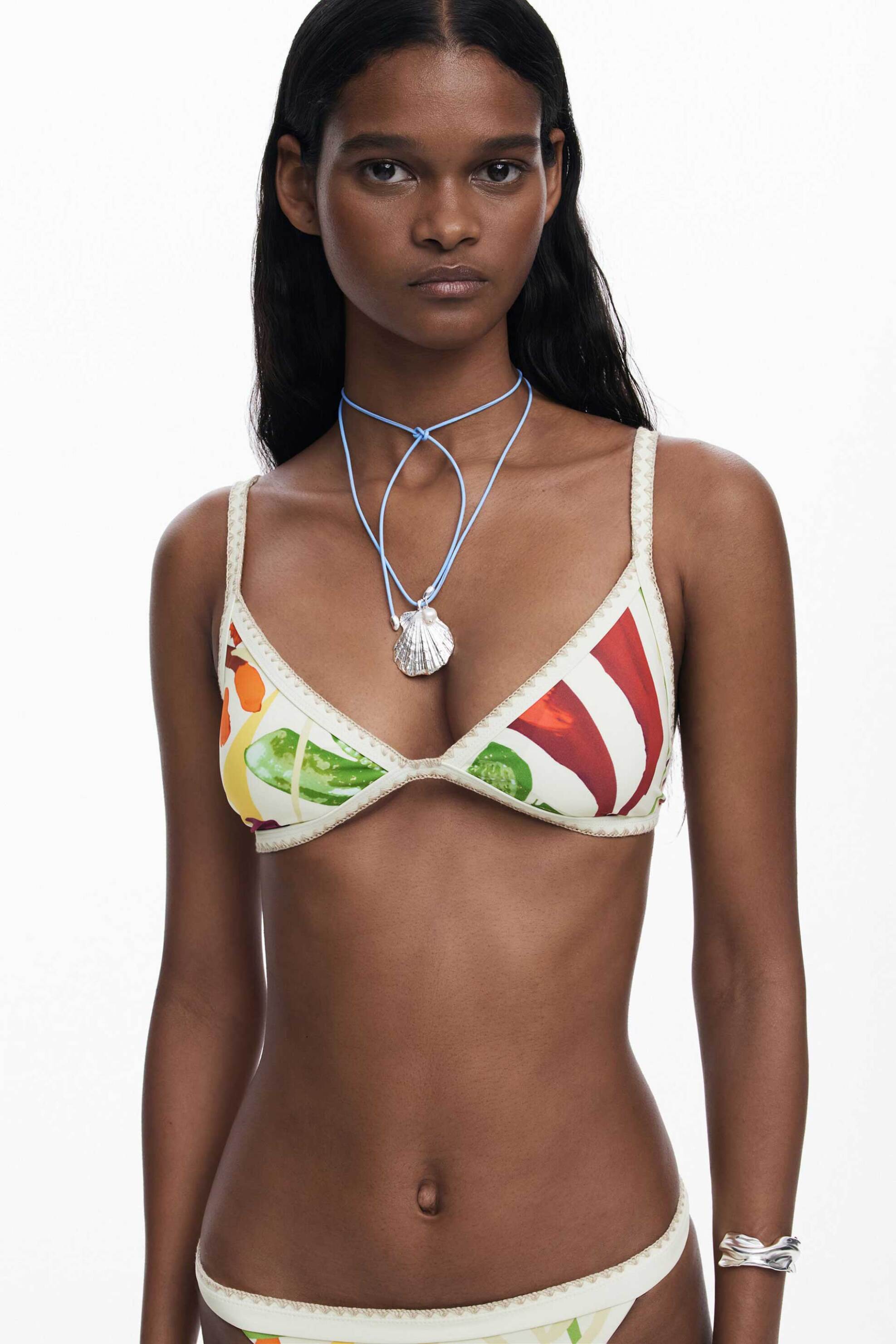 Desigual γυναικείο μαγιό μπικίνι τοπ "Belice" - 25SWMK05 Λευκό φωτογραφία