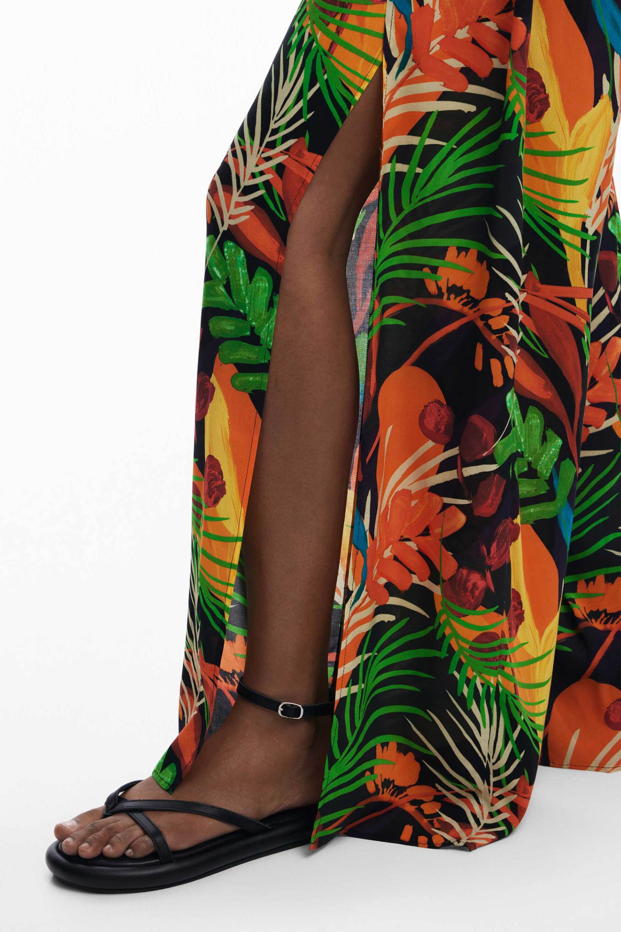 Desigual Γυναικεία Παντελόνα Wrap Bahamas Pant - 25Swmw01 Μαύρο
