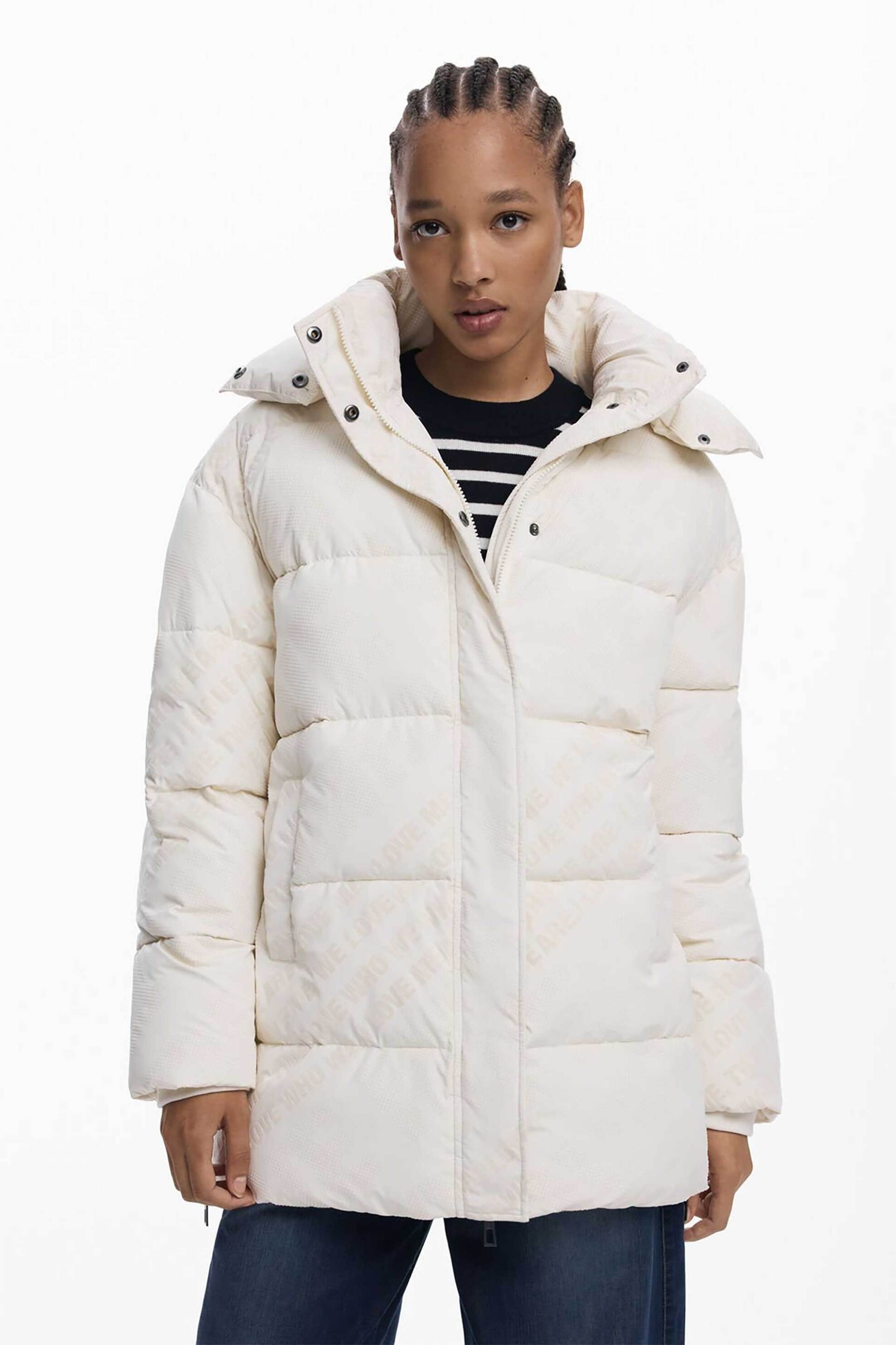 Γυναικεία μπουφάν desigual σε λευκο