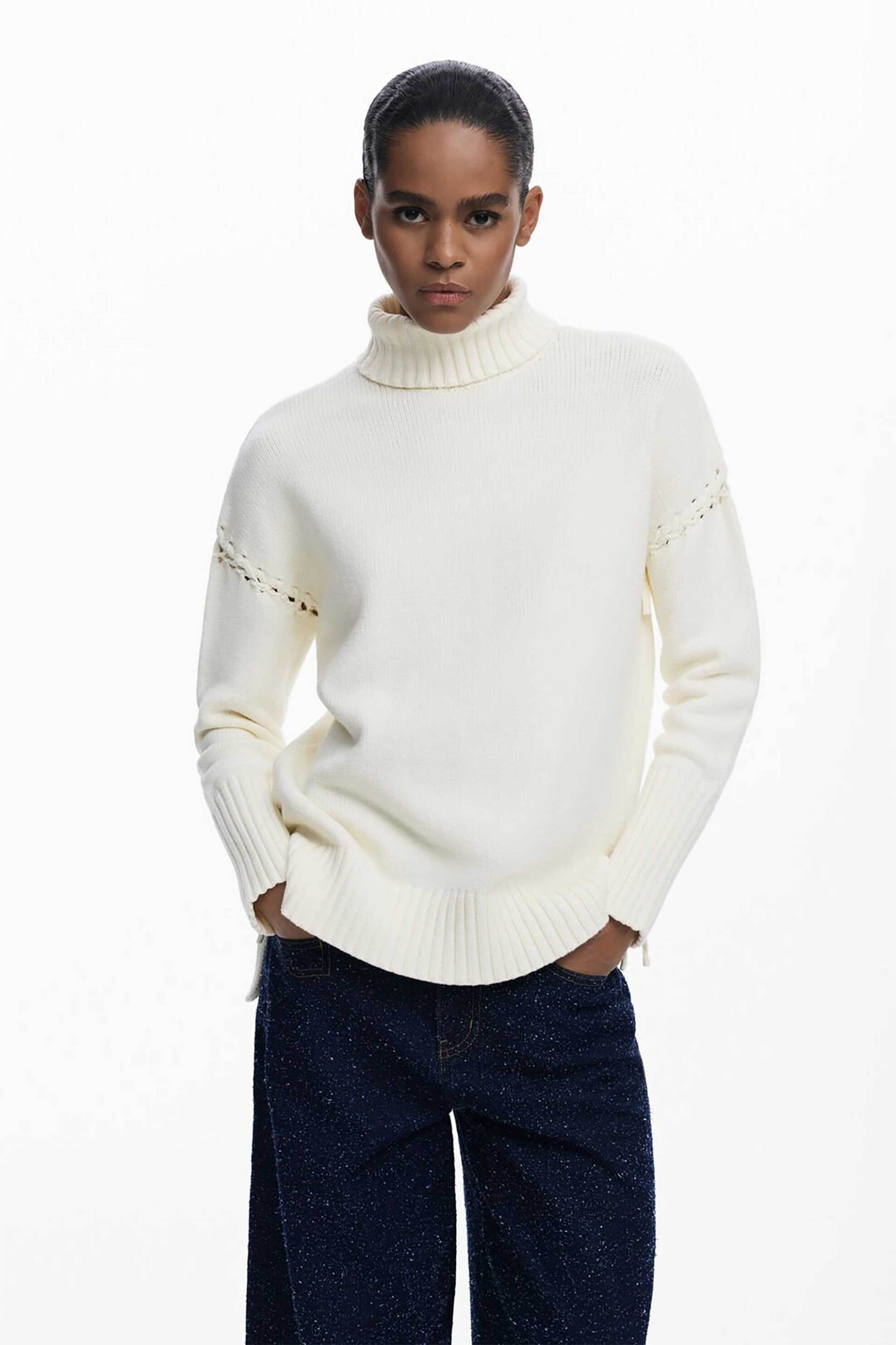 Γυναικεία πουλόβερ desigual σε λευκο