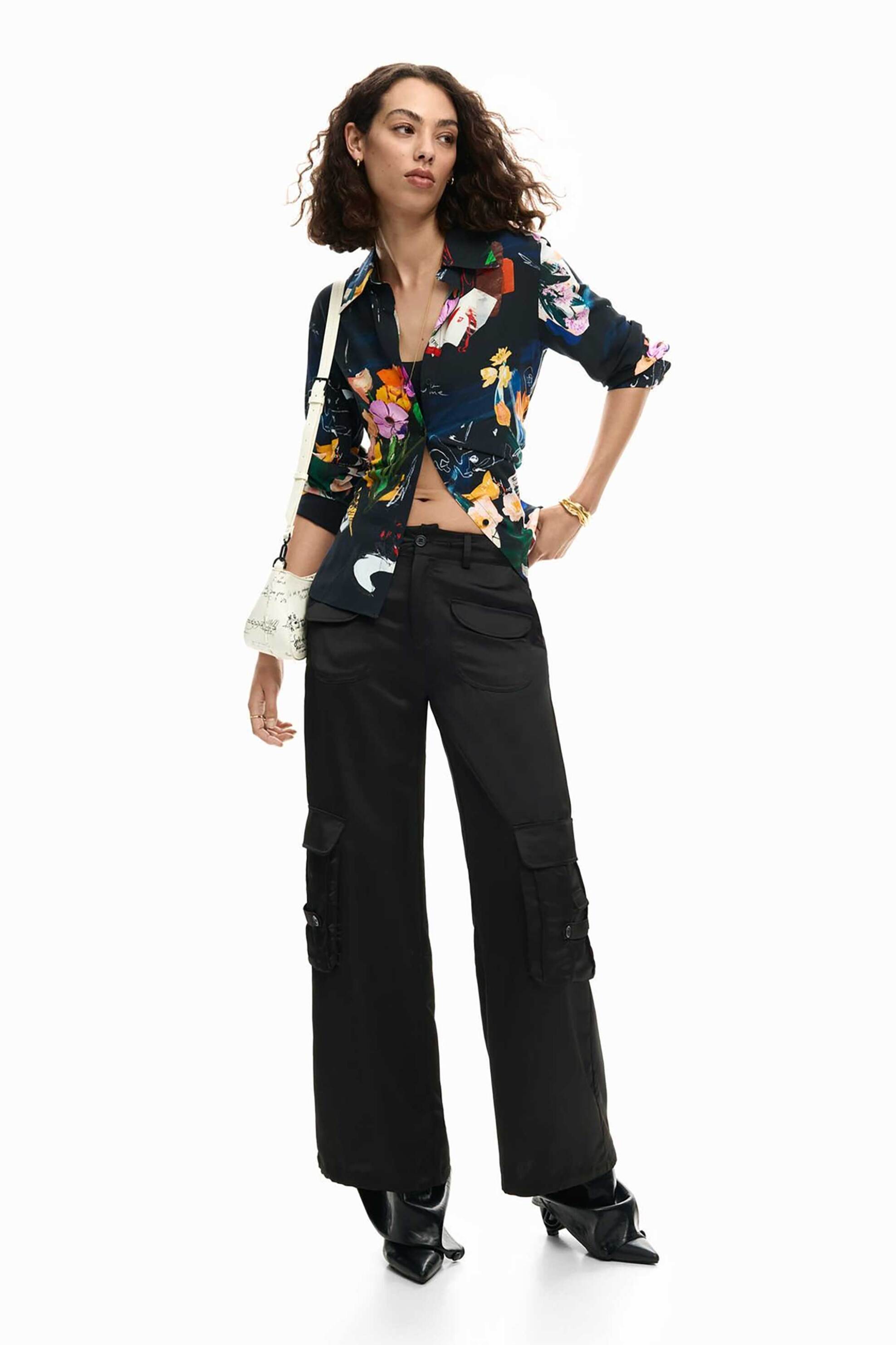 Desigual γυναικείo πουκάμισο με floral print 