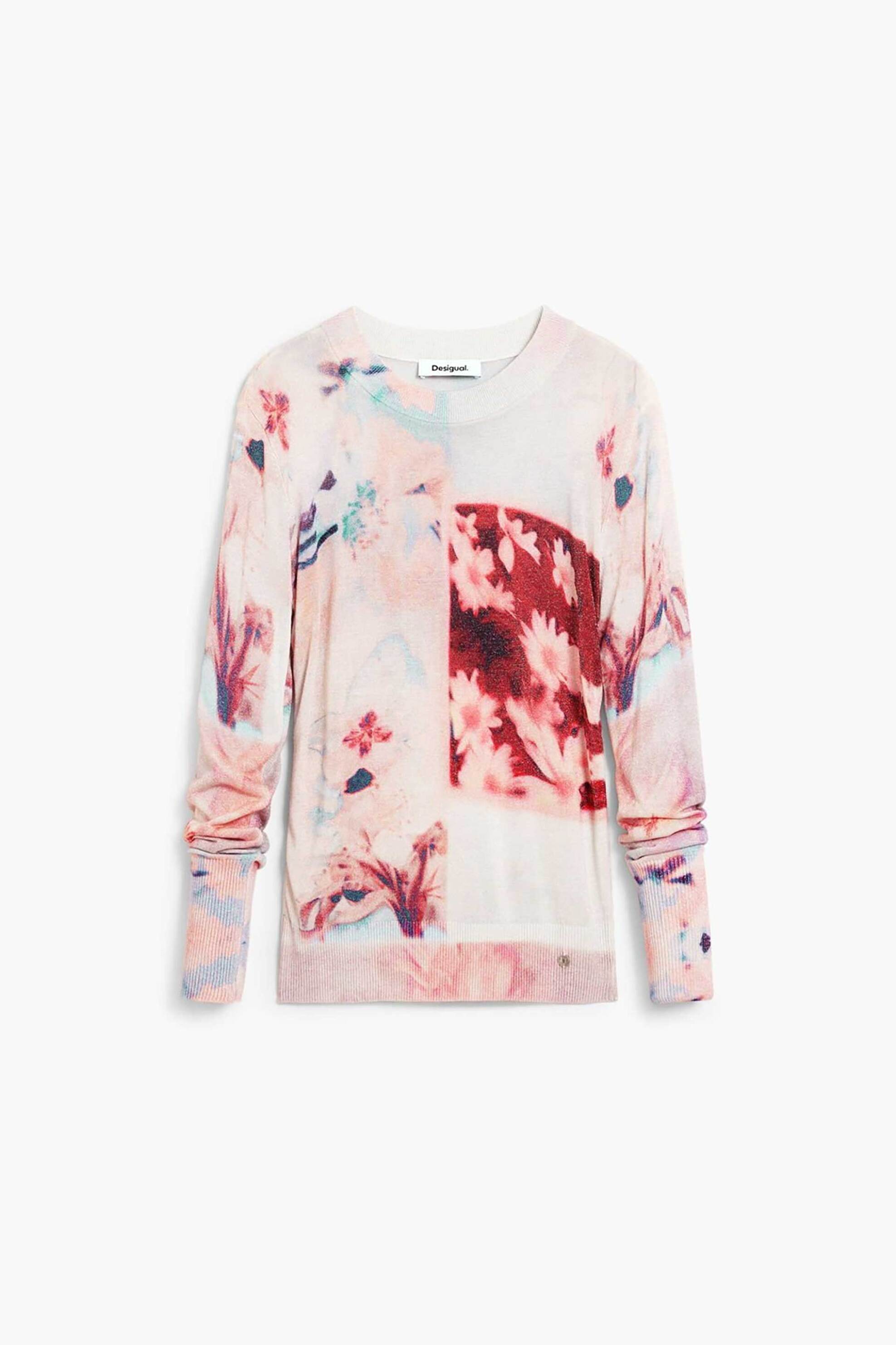Desigual Γυναικεία Μπλούζα με Floral Print Regular Fit Copenhague - 26Swjf13 Λιλά