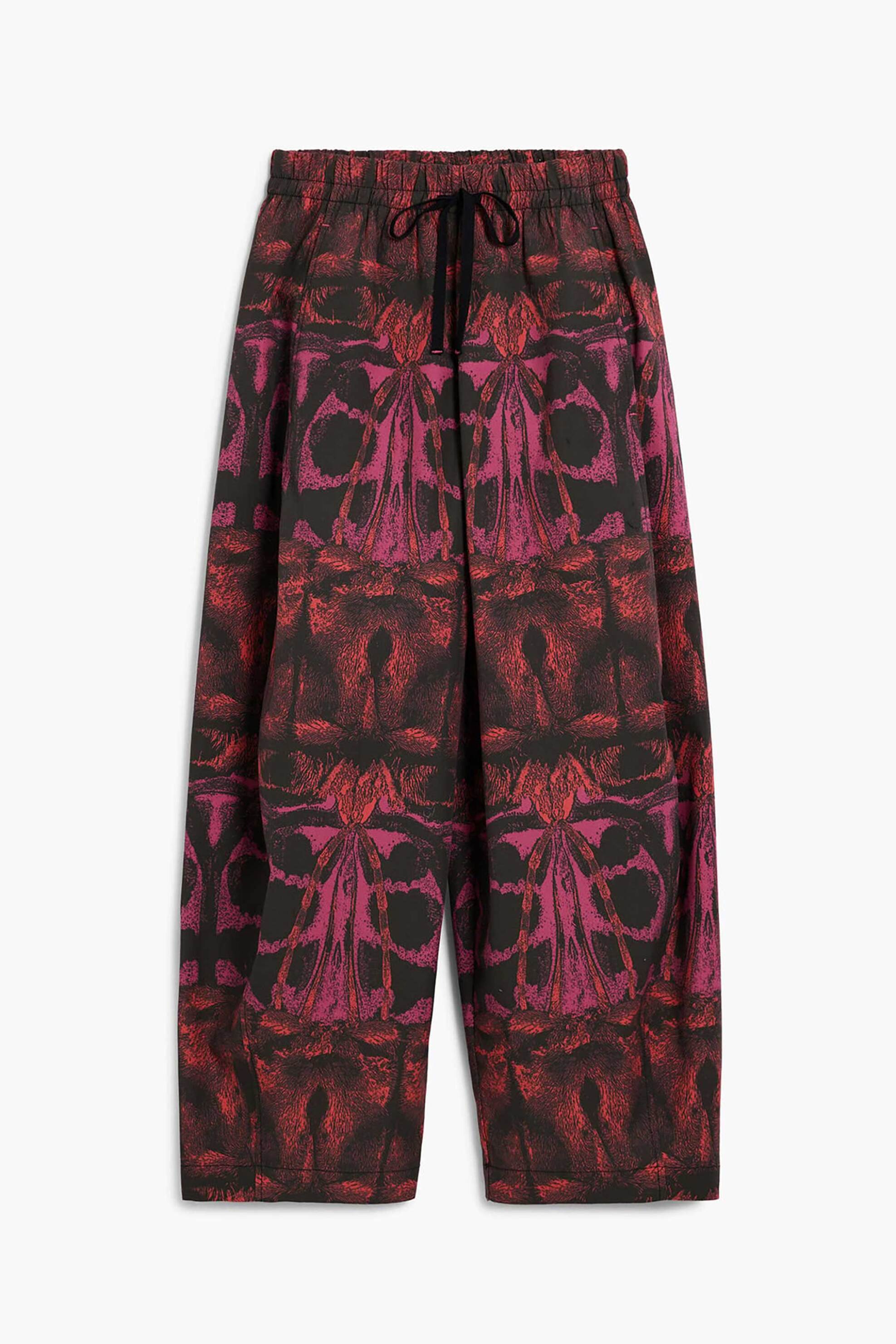 Desigual Γυναικείo Παντελόνι με Floral Print Regular Fit Ladybug By Christian Lacroix - 26Swpw02 Φούξια