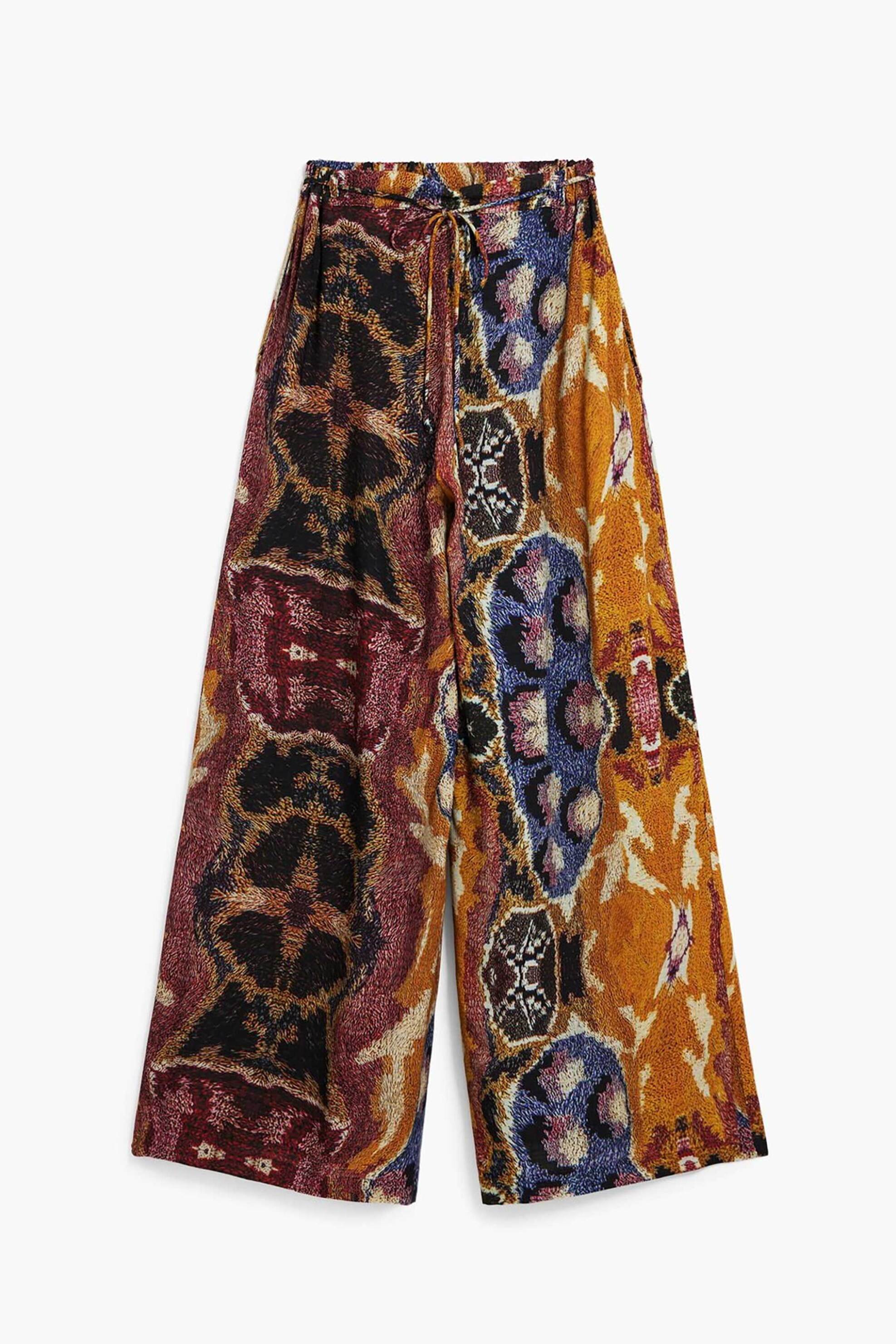 Desigual Γυναικείo Παντελόνι με All-Over Print Regular Fit Beattle By Christian Lacroix - 26Swpw49 Πολύχρωμο