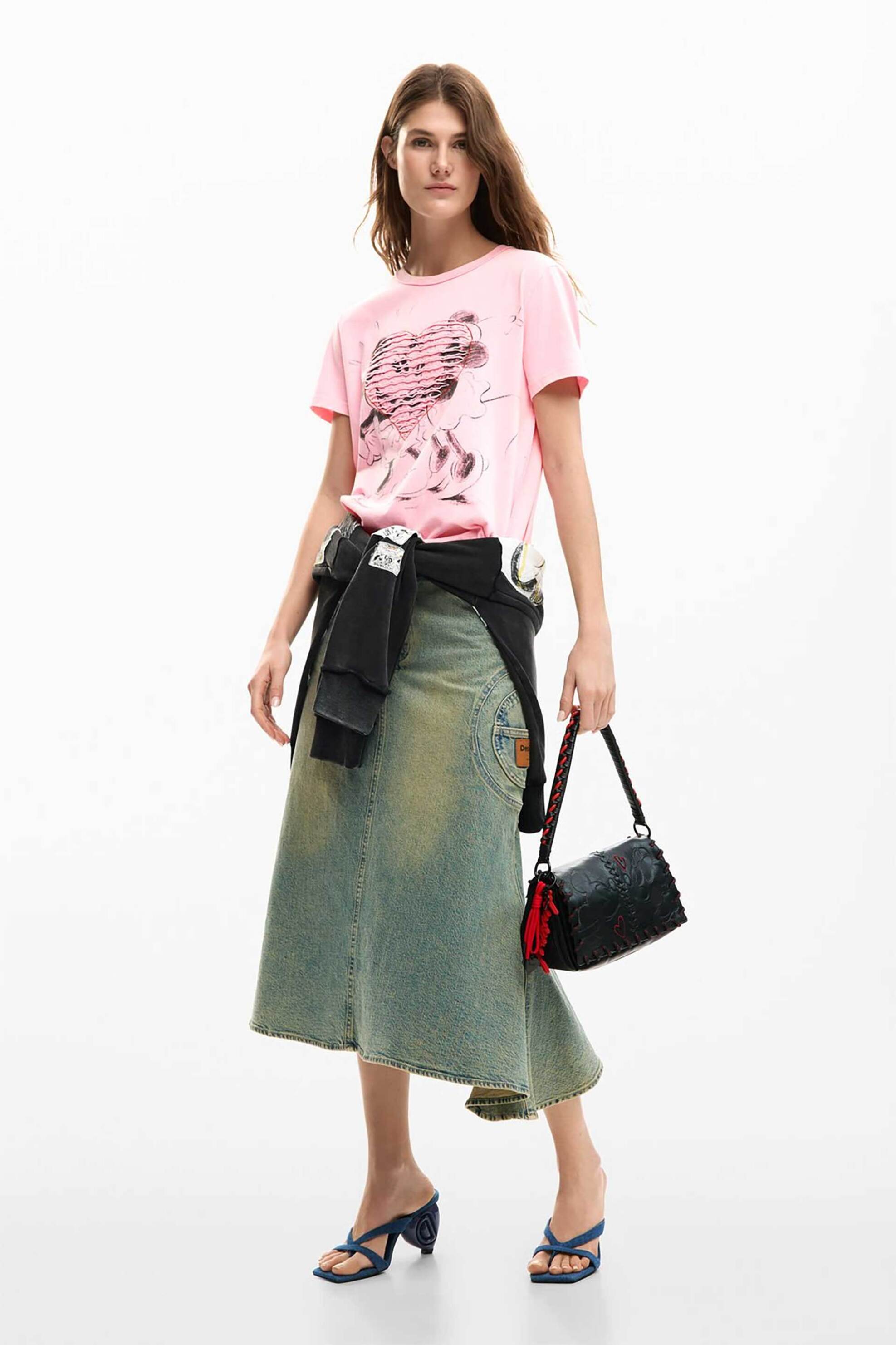 Desigual γυναικείο T-shirt με print Regular Fit 