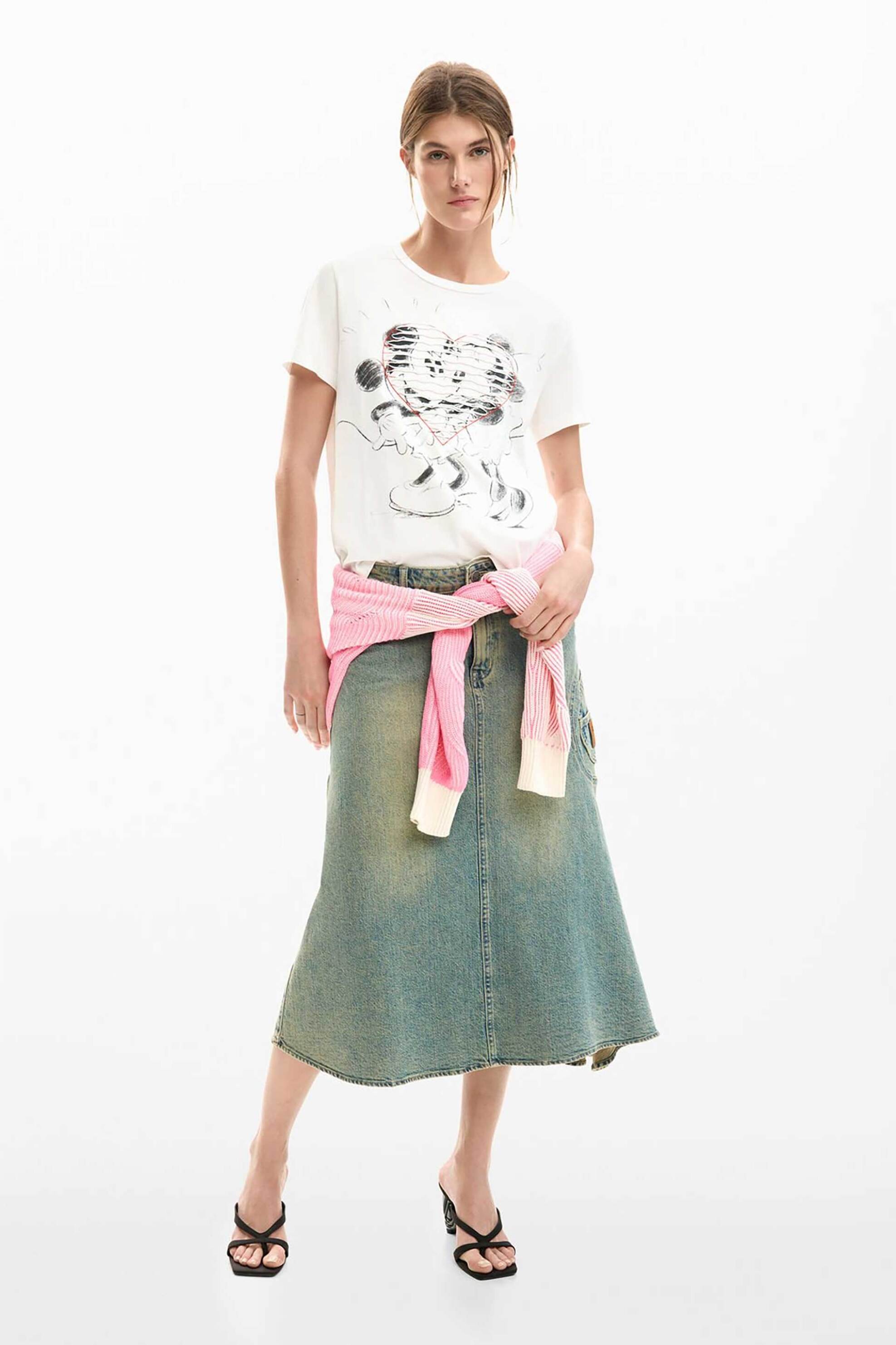 Desigual γυναικείο T-shirt με print Regular Fit 