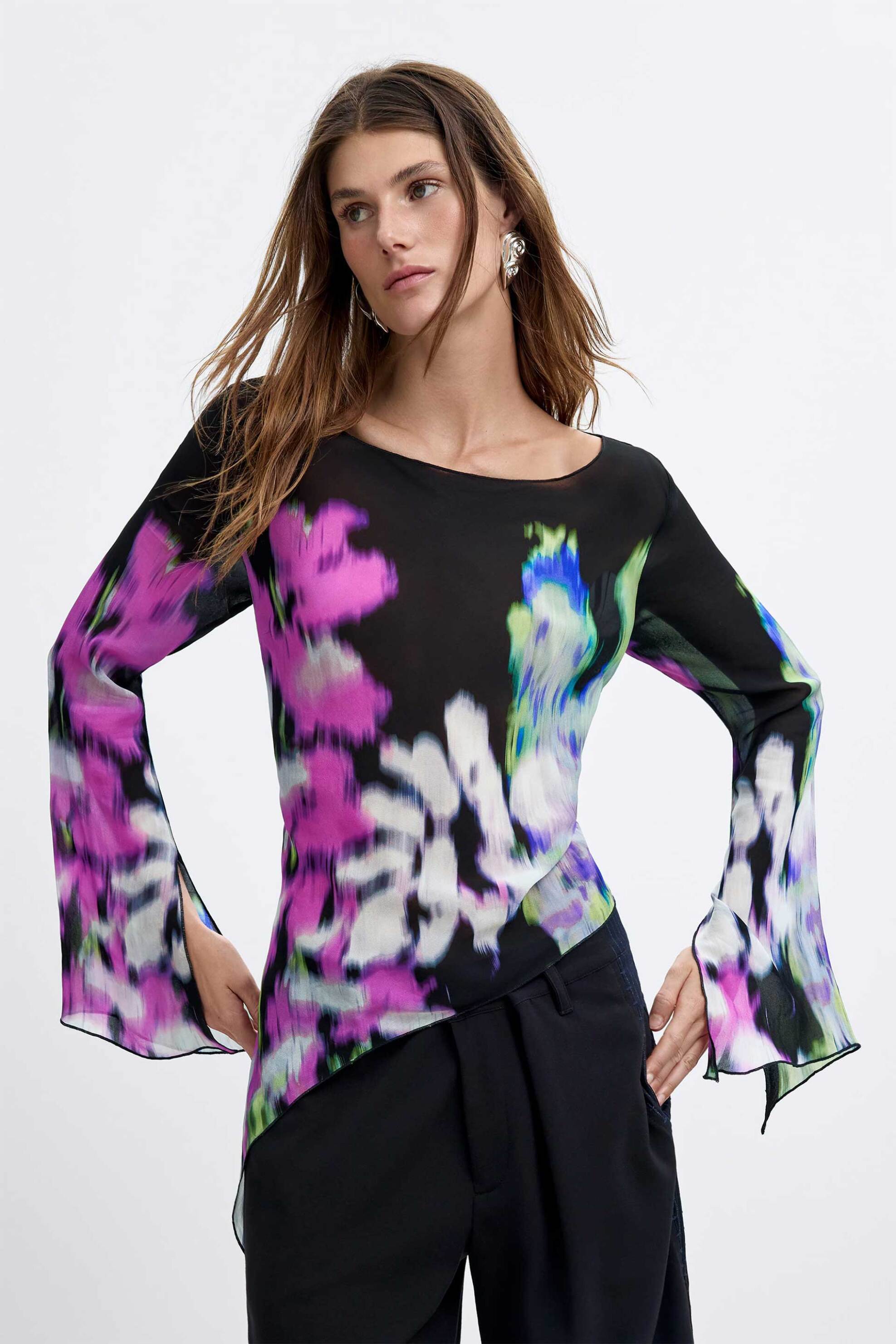 Desigual γυναικεία μπλούζα εμπριμέ 