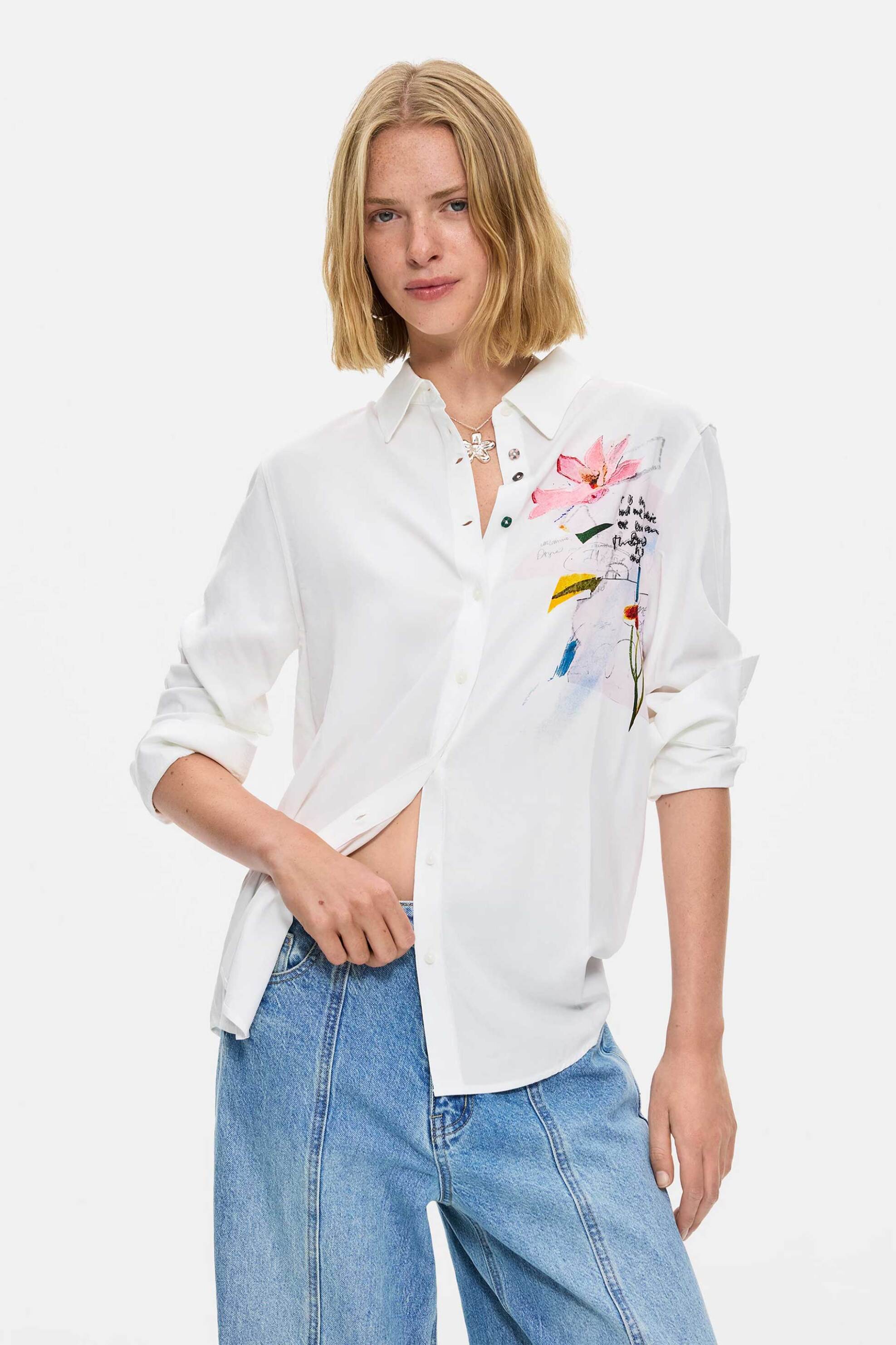 Desigual γυναικείο πουκάμισο πολύχρωμο 