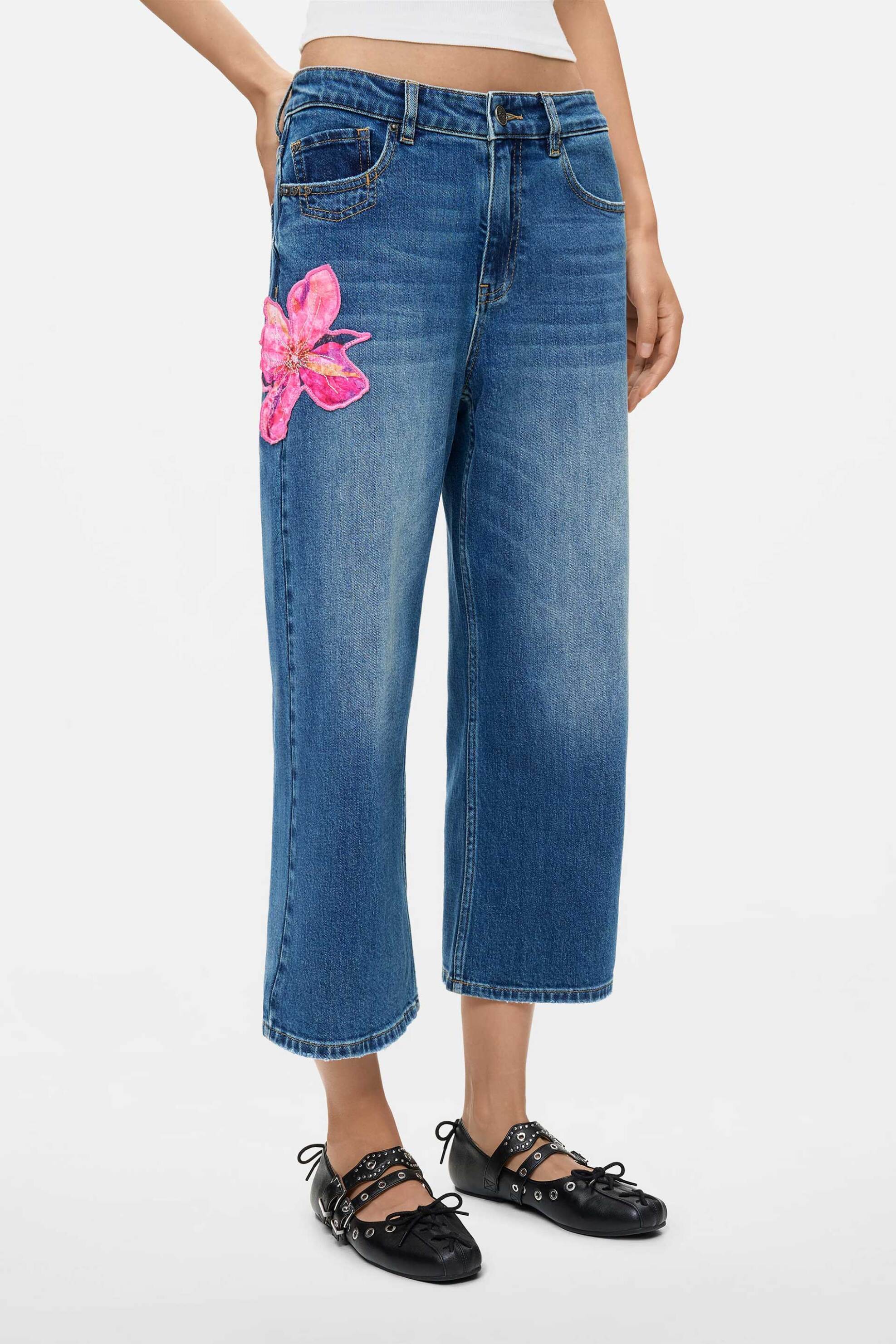 Desigual γυναικείο τζιν παντελόνι Culotte 