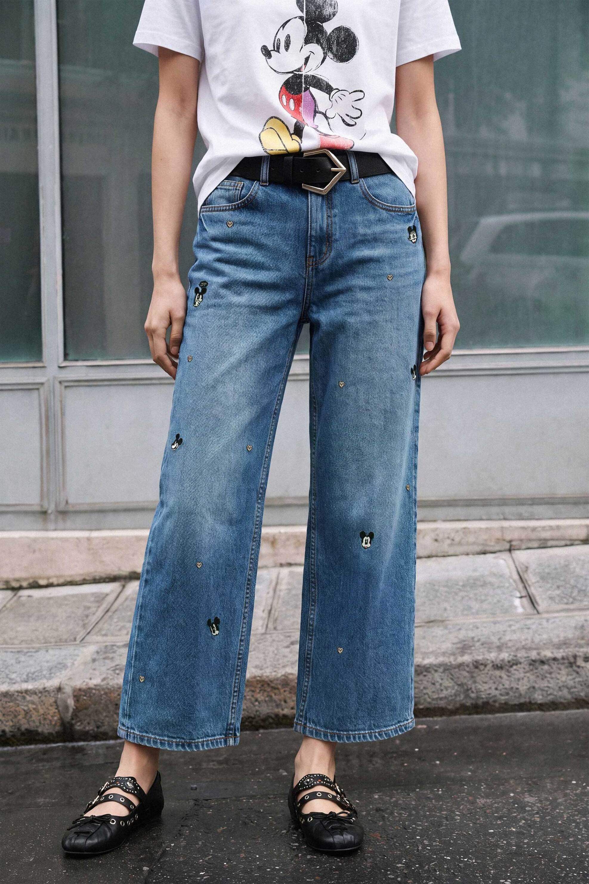 Desigual γυναικείο τζιν παντελόνι culotte 