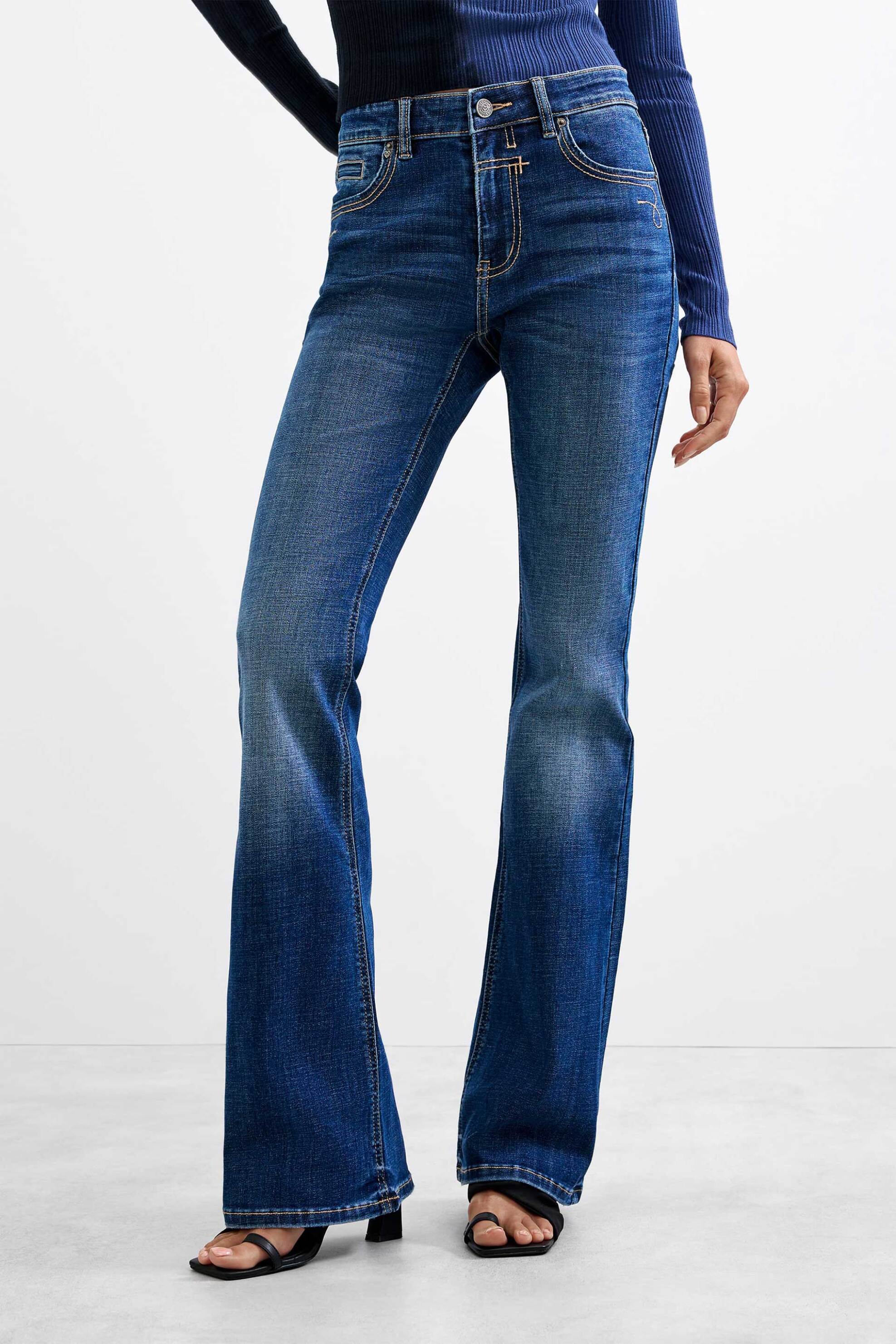 Desigual γυναικείο τζιν παντελόνι Flare Fit 