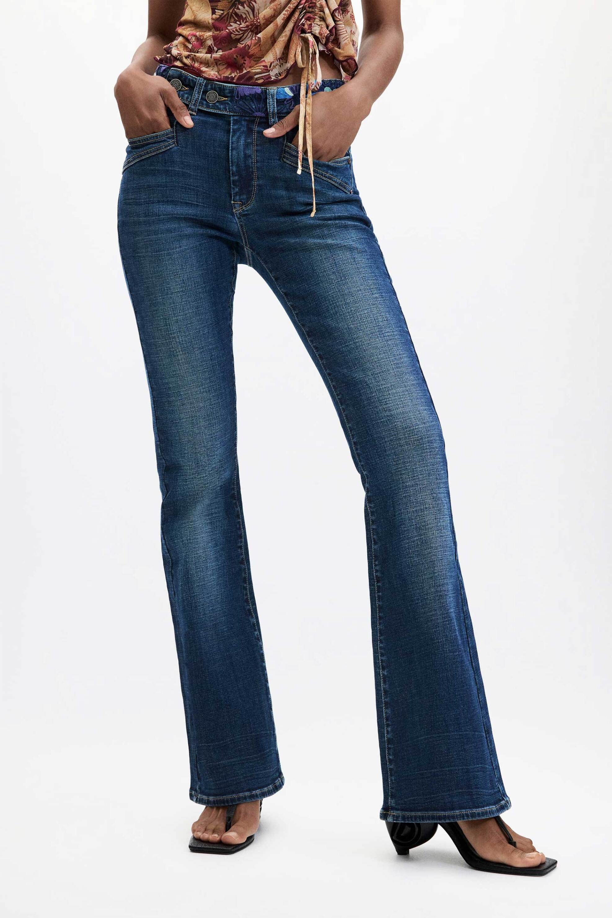 Desigual γυναικείο τζιν παντελόνι Flare Fit 