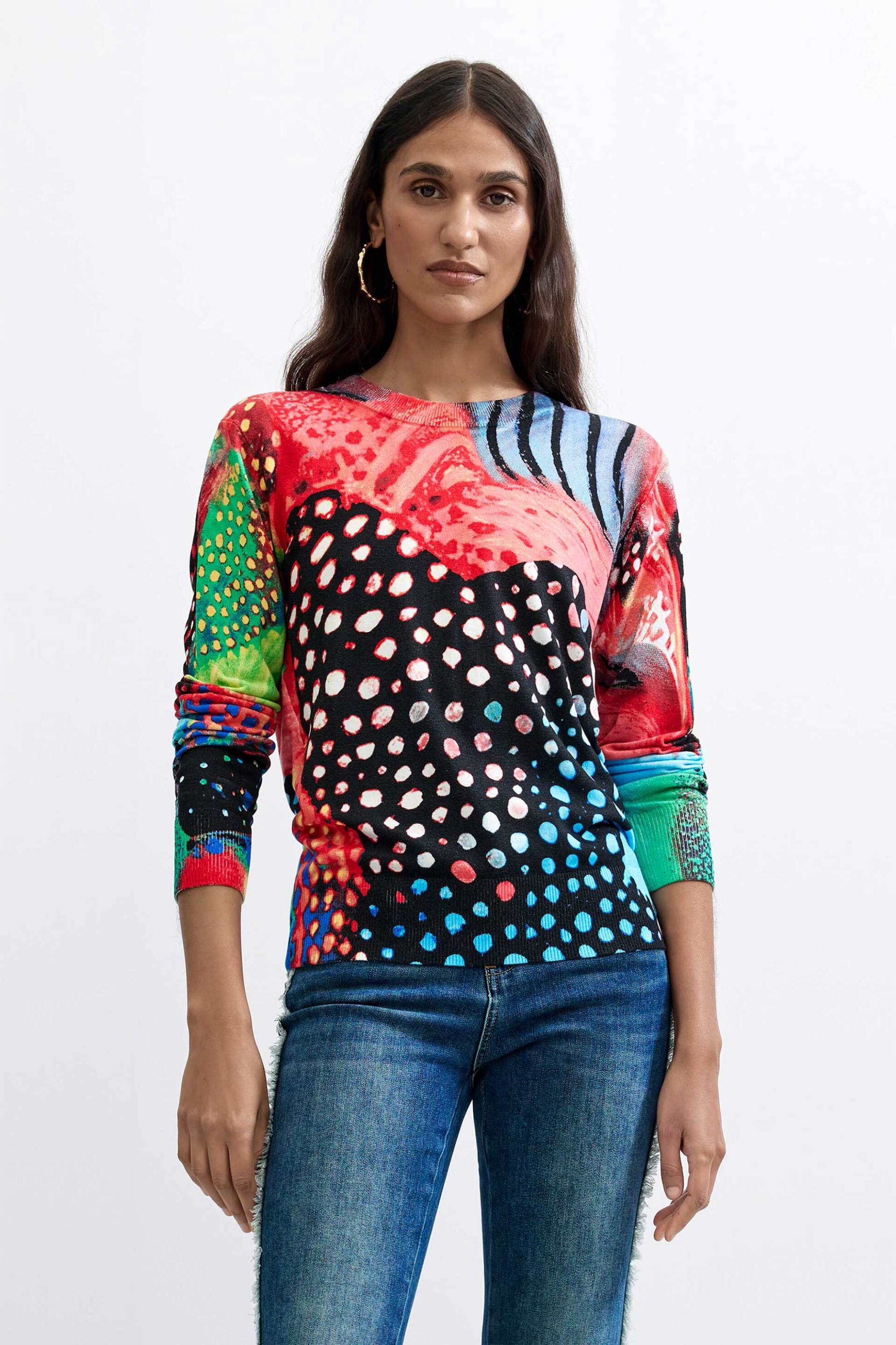 Desigual γυναικεία πλεκτή μπλούζα 