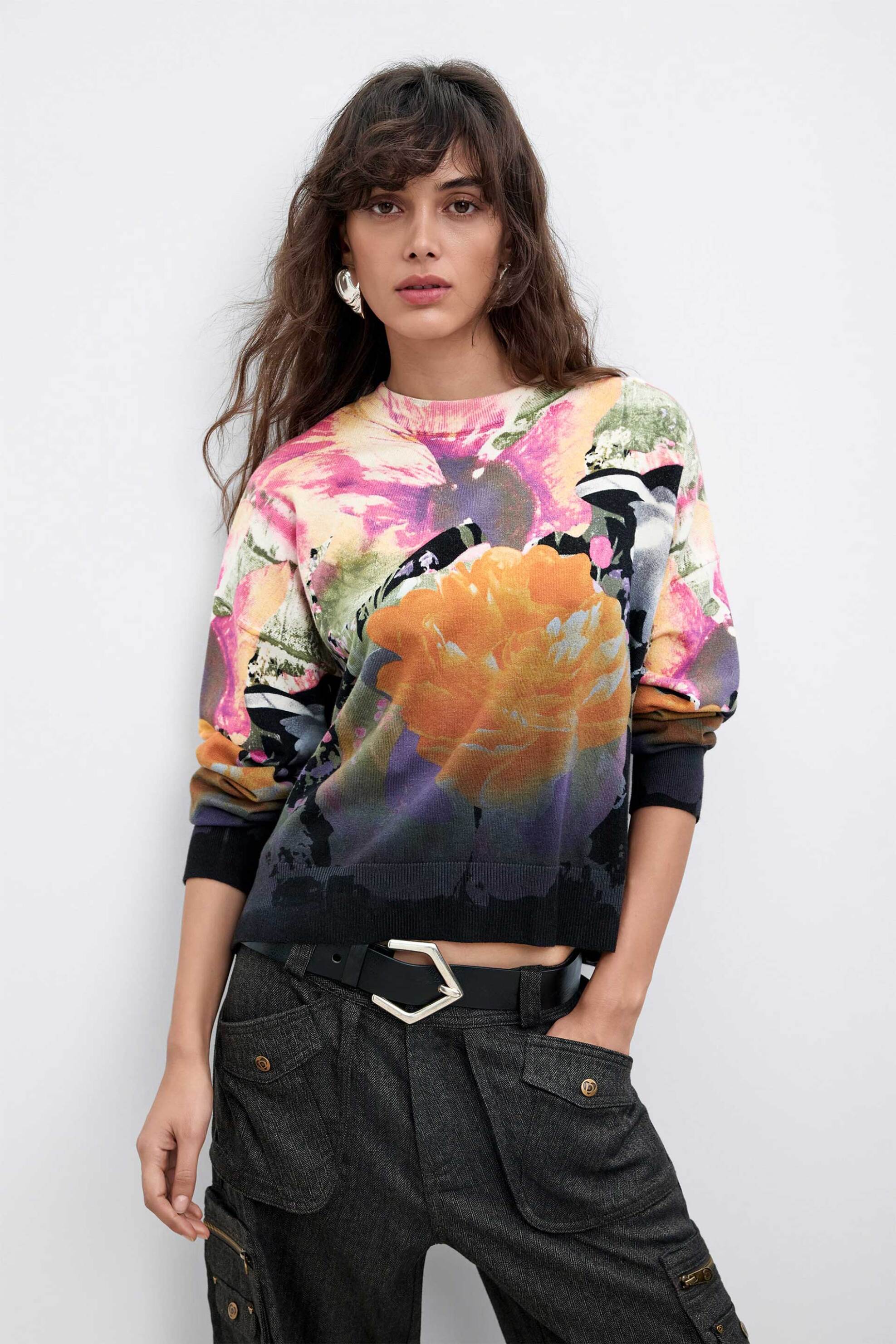 Desigual γυναικεία πλεκτή μπλούζα 