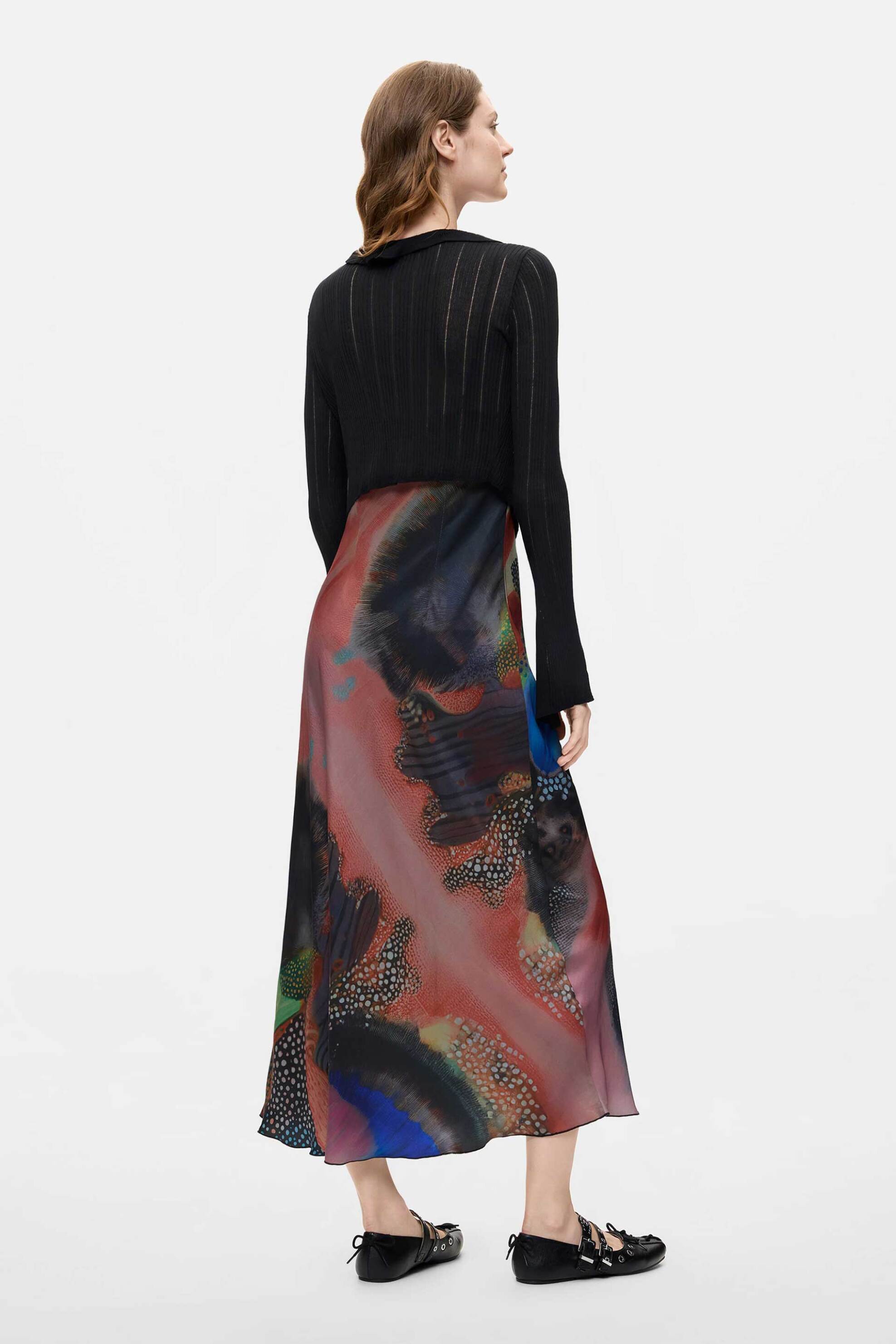 DESIGUAL Desigual γυναικείο σετ midi φόρεμα εμπριμέ με ζακέτα "Tessa" - 26WWVW36 Πολύχρωμο - 4