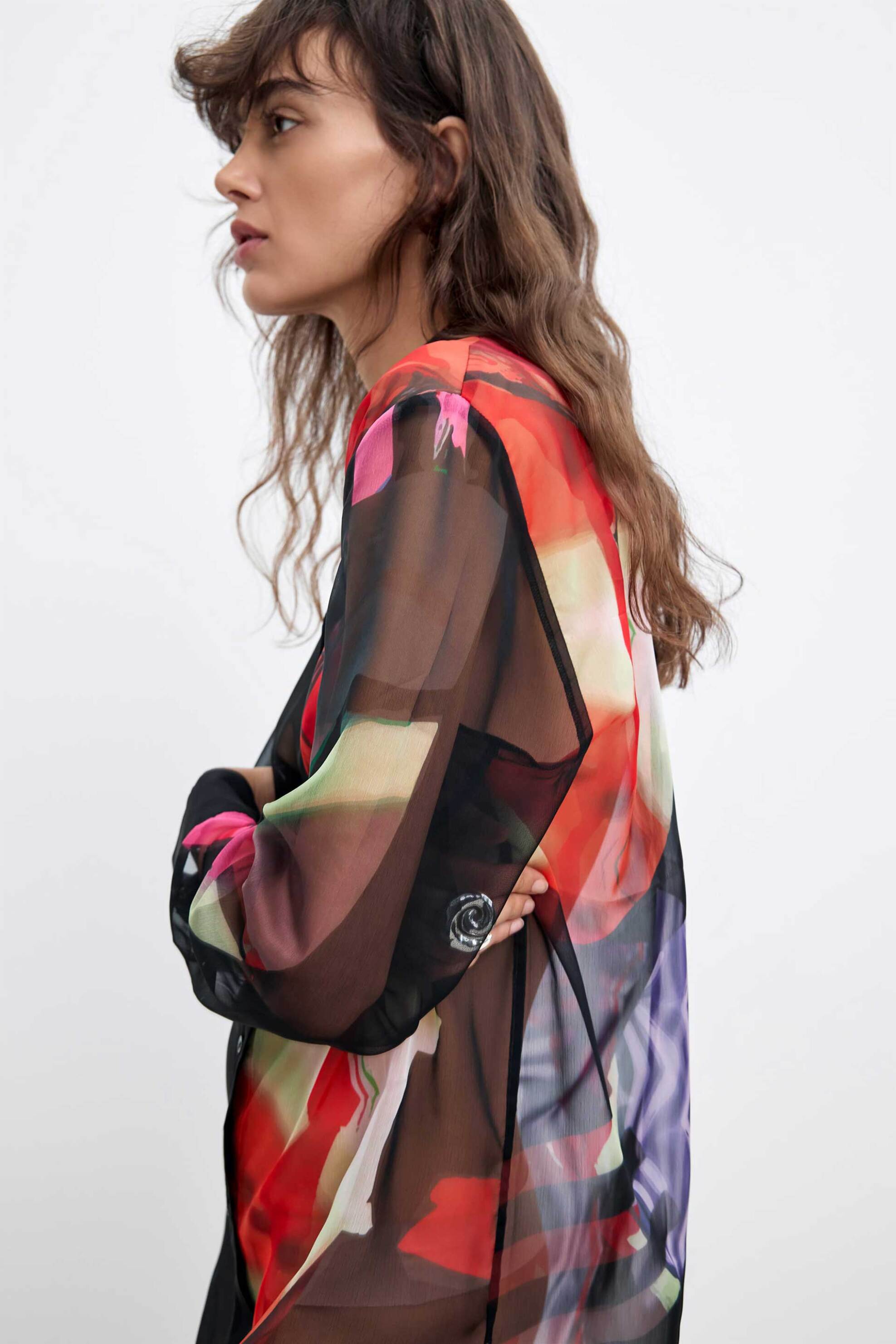 Desigual γυναικείο σετ mini φόρεμα εμπριμέ με πλεκτό 
