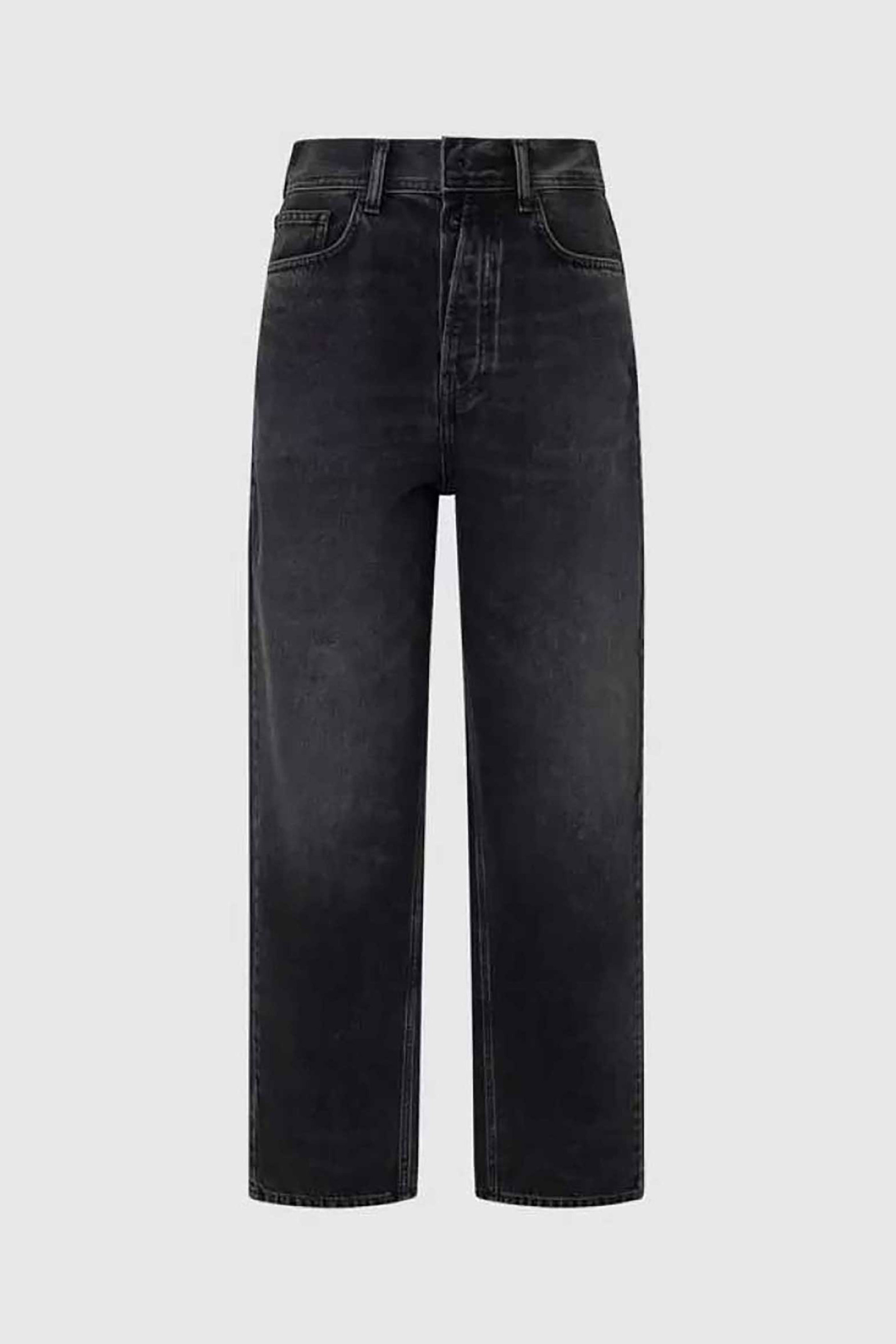 Pepe Jeans γυναικείο ψηλόμεσο τζιν παντελόνι πεντάτσεπο Barrel Fit - PL204739XH70 Μαύρο φωτογραφία