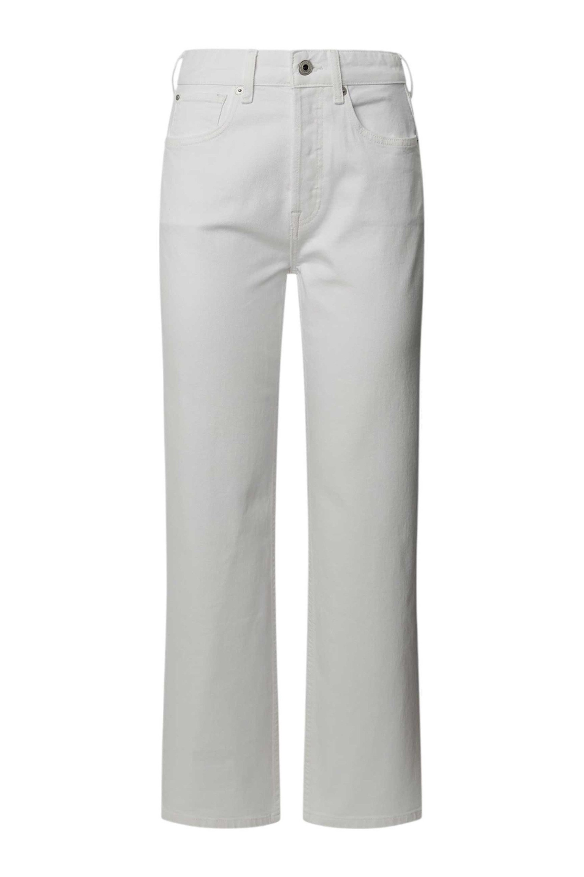 Pepe Jeans Γυναικείο Τζιν Παντελόνι Πεντάτσεπο Straight Fit Robyn (L30) - Pl204901Tc50 Λευκό
