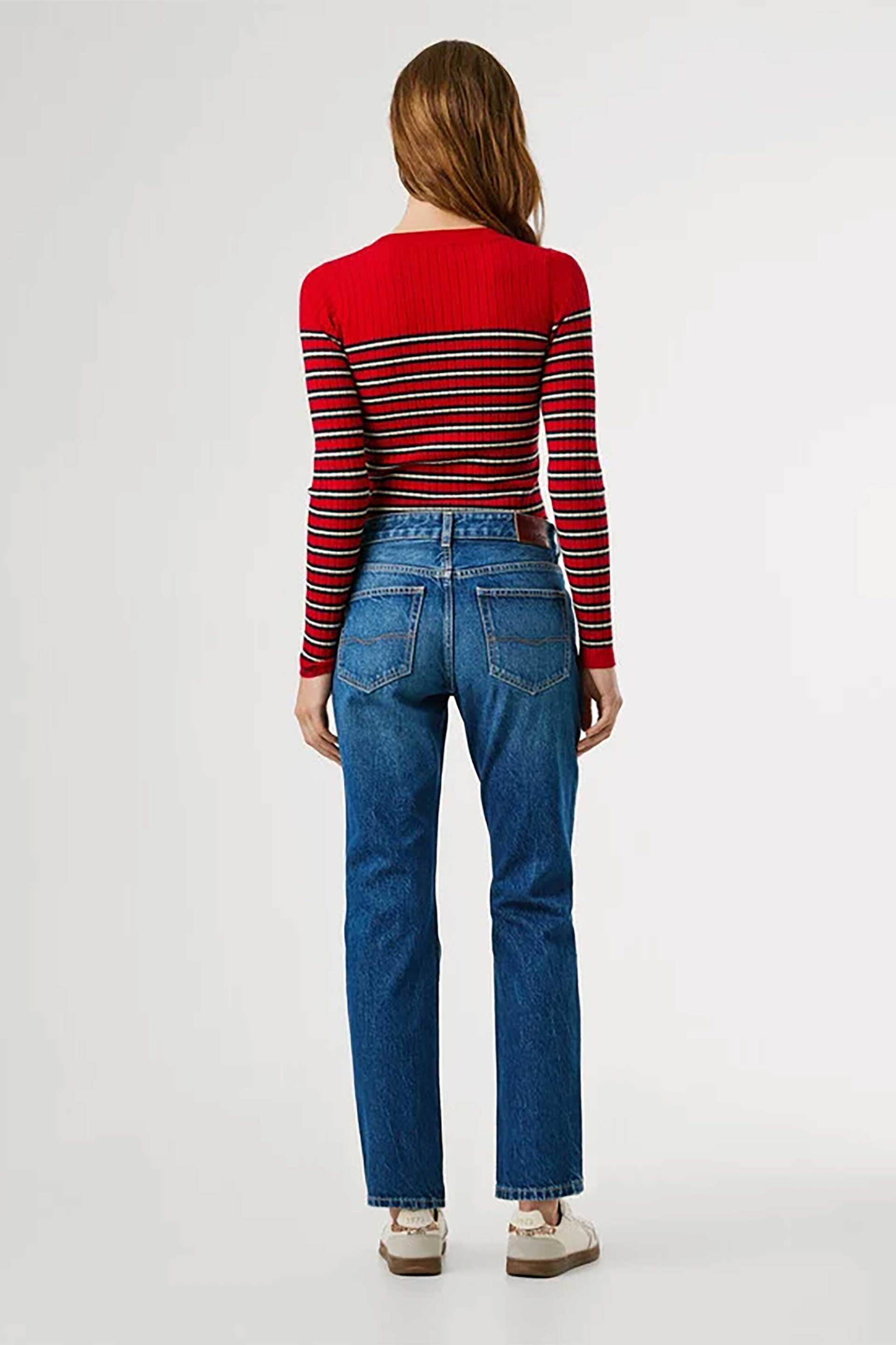 PEPE JEANS Pepe Jeans γυναικείο τζιν παντελόνι mid-rise Straight Fit "Mary" - PL2047305AA0 Μπλε - 3