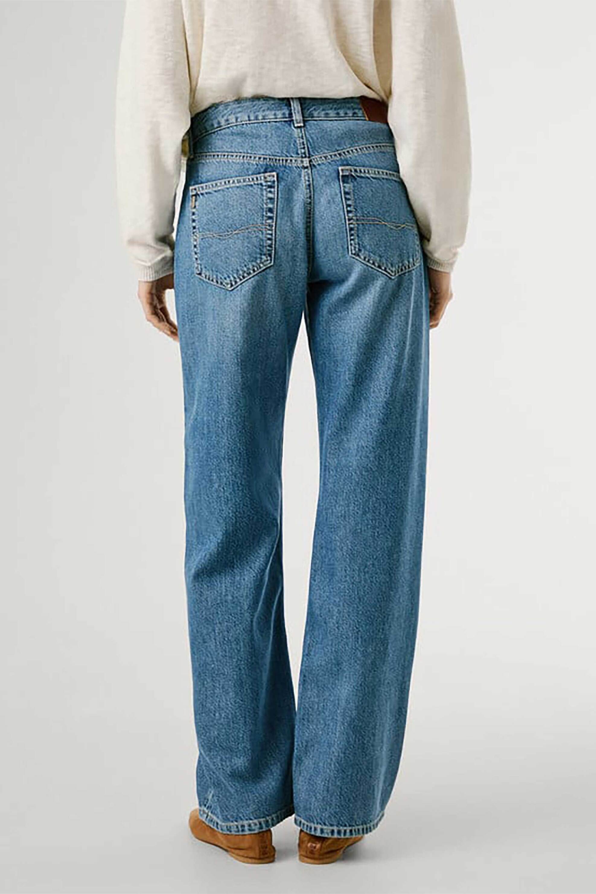 PEPE JEANS Pepe Jeans γυναικείο τζιν παντελόνι low-rise Flare Fit "Nicky" - PL2049023V02 Μπλε - 3