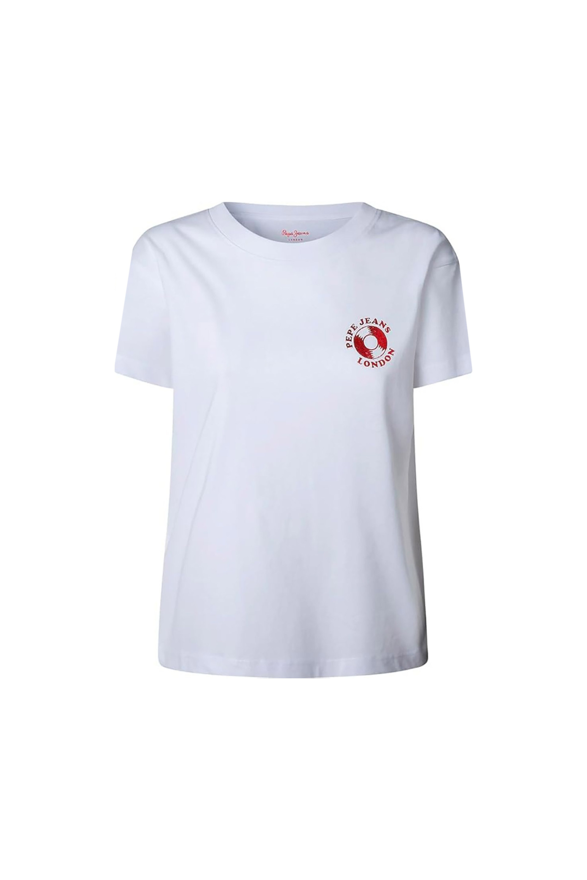 Pepe Jeans γυναικείο T-shirt με print "Berila" - PL5000011 Λευκό