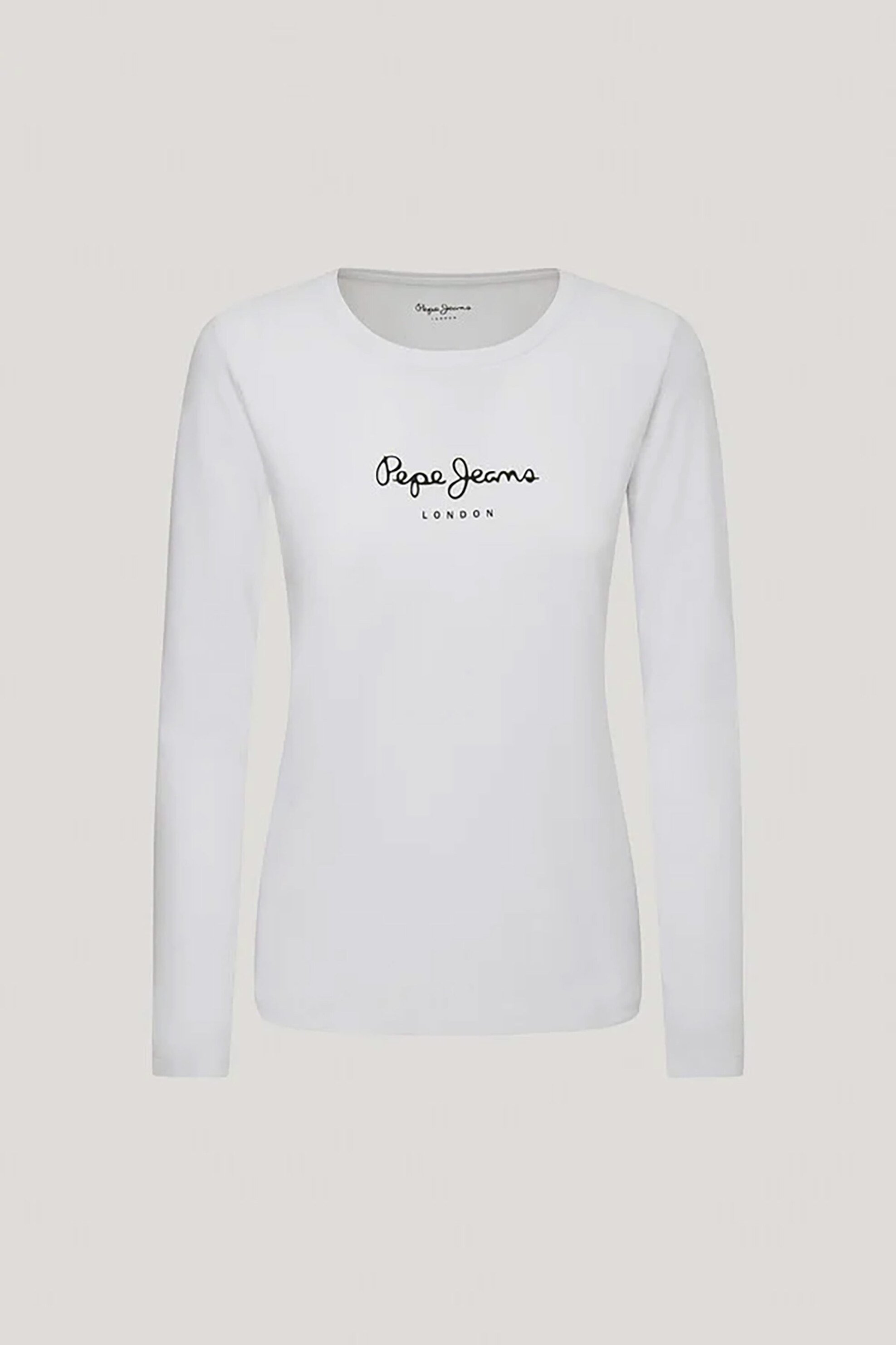 Pepe Jeans Γυναικεία Μπλούζα με Logo Print Virginia - Pl505203 Λευκό