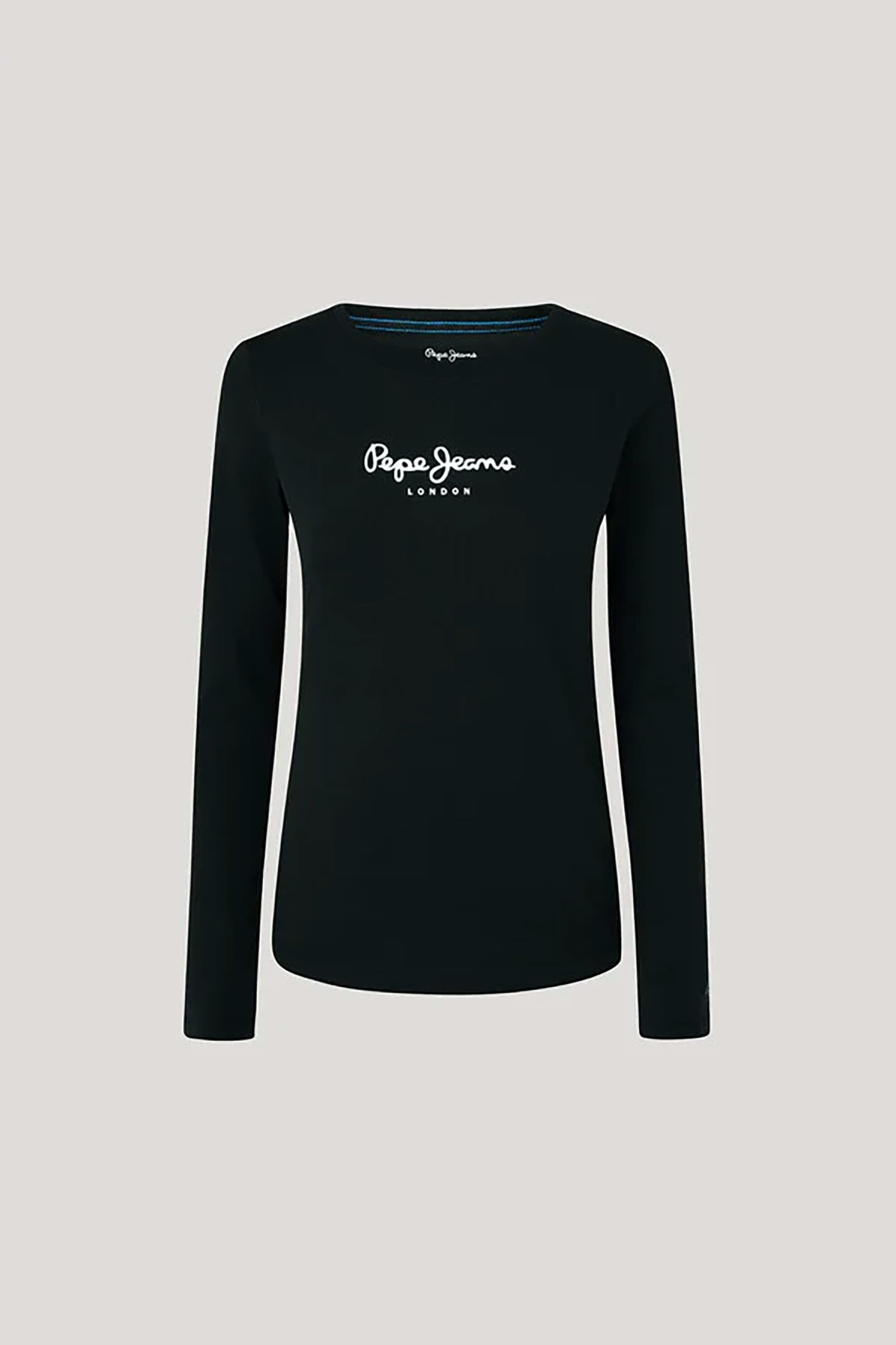 Pepe Jeans Γυναικεία Μπλούζα με Logo Print Virginia - Pl505203 Μαύρο