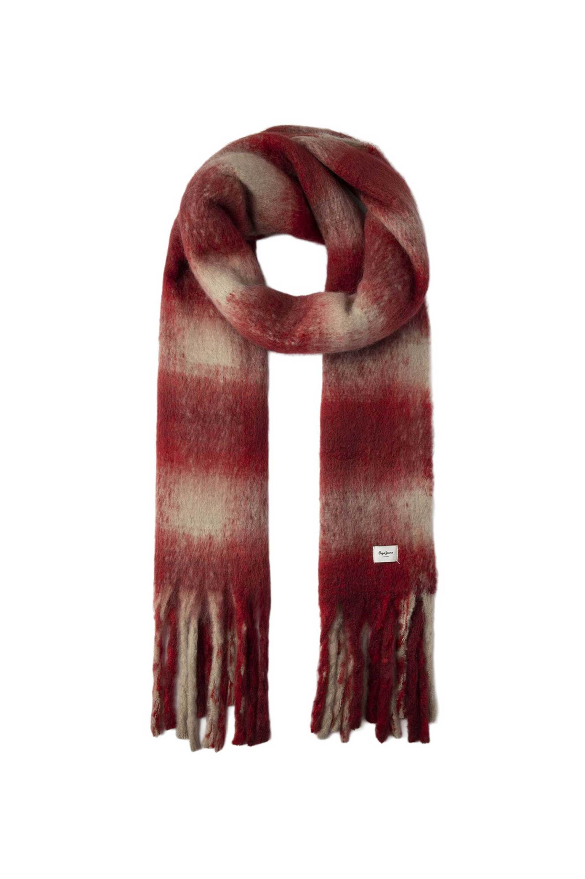 Pepe Jeans γυναικείο πλεκτό κασκόλ καρό "Fabiola" | ONE SIZE