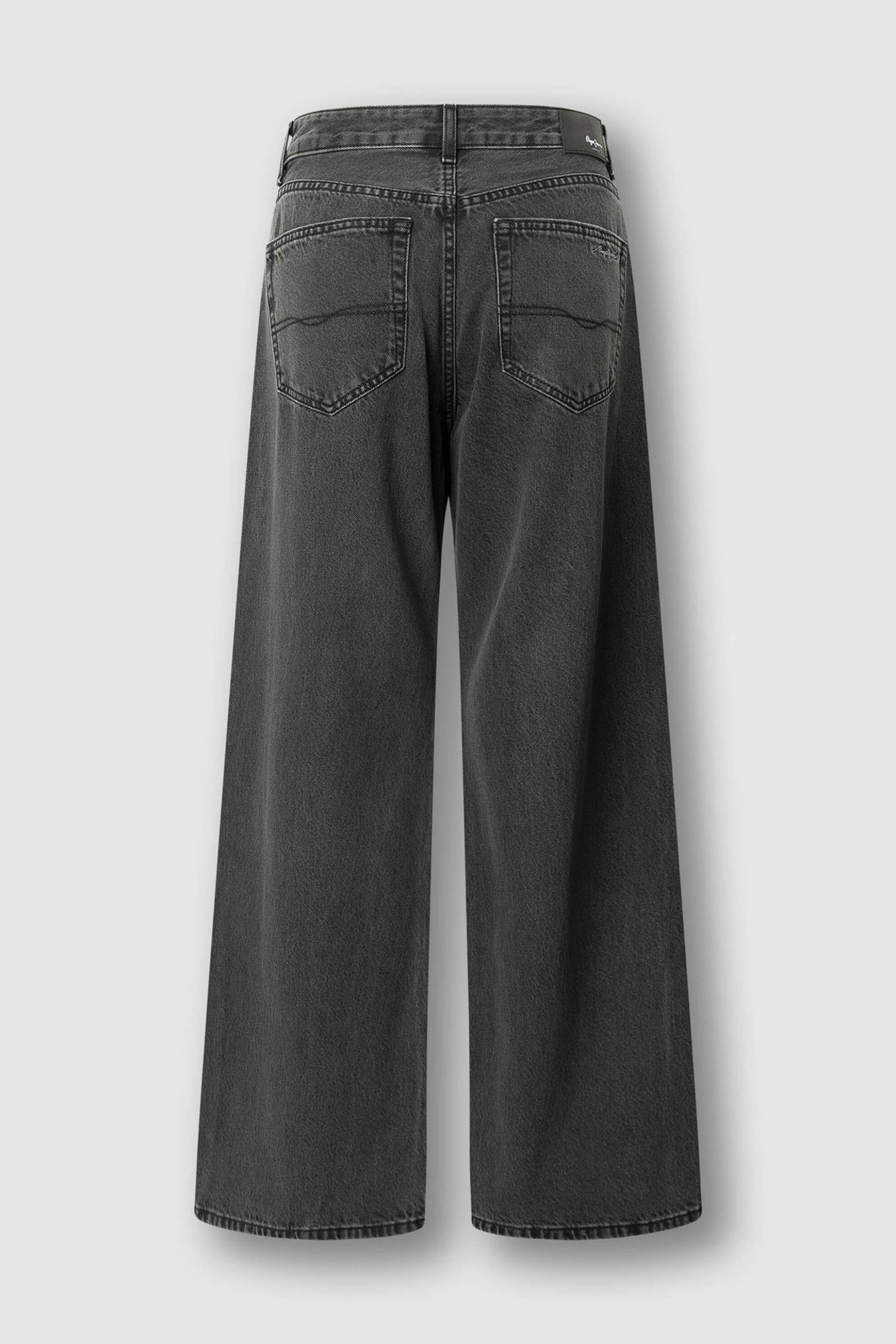 Pepe Jeans Γυναικείο Τζιν Παντελόνι με Στρας Wide Fit Lina - Pl20509292 Μαύρο