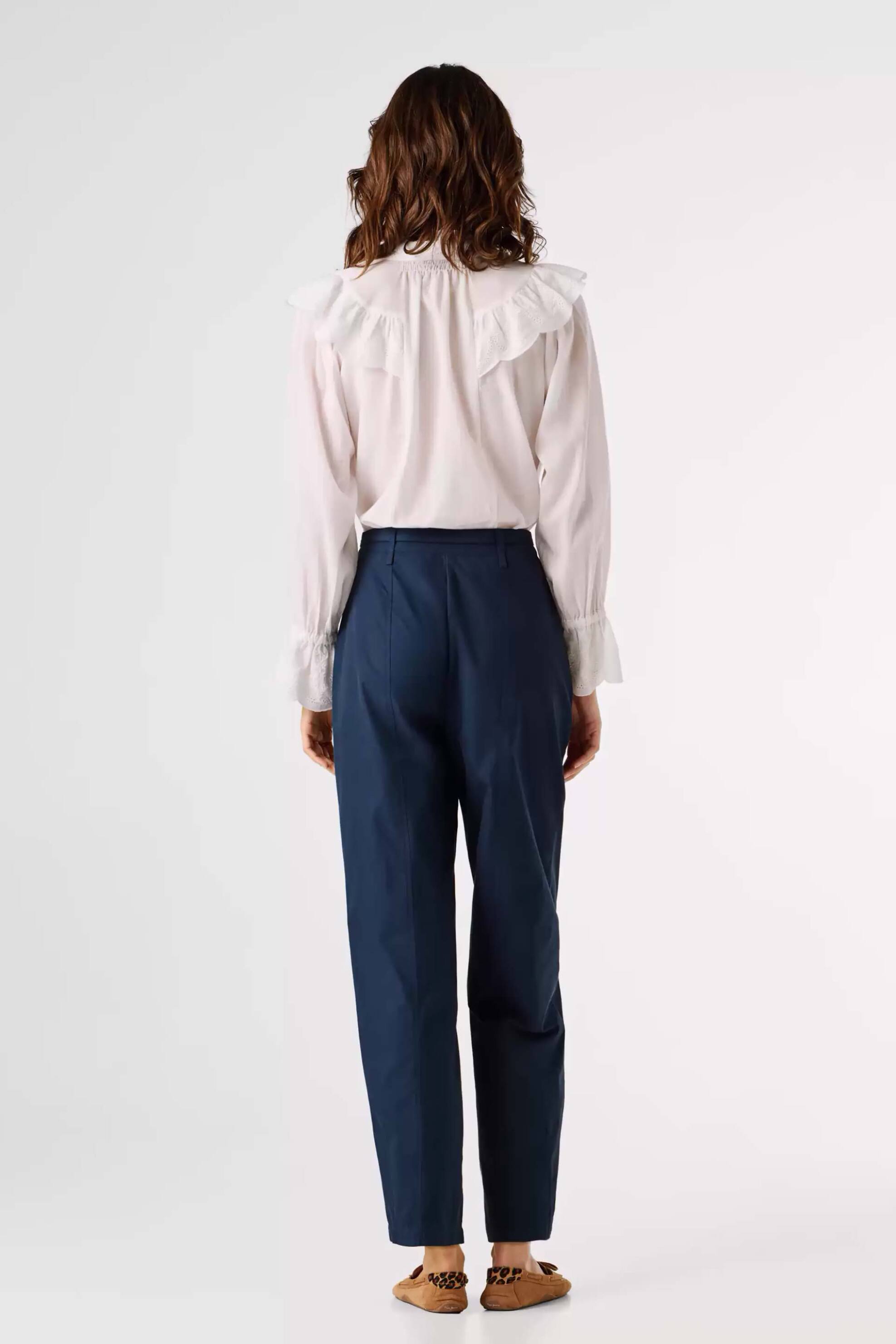 Pepe Jeans Γυναικείο Παντελόνι Straight Fit Alice - Pl2100076 Μπλε Σκούρο