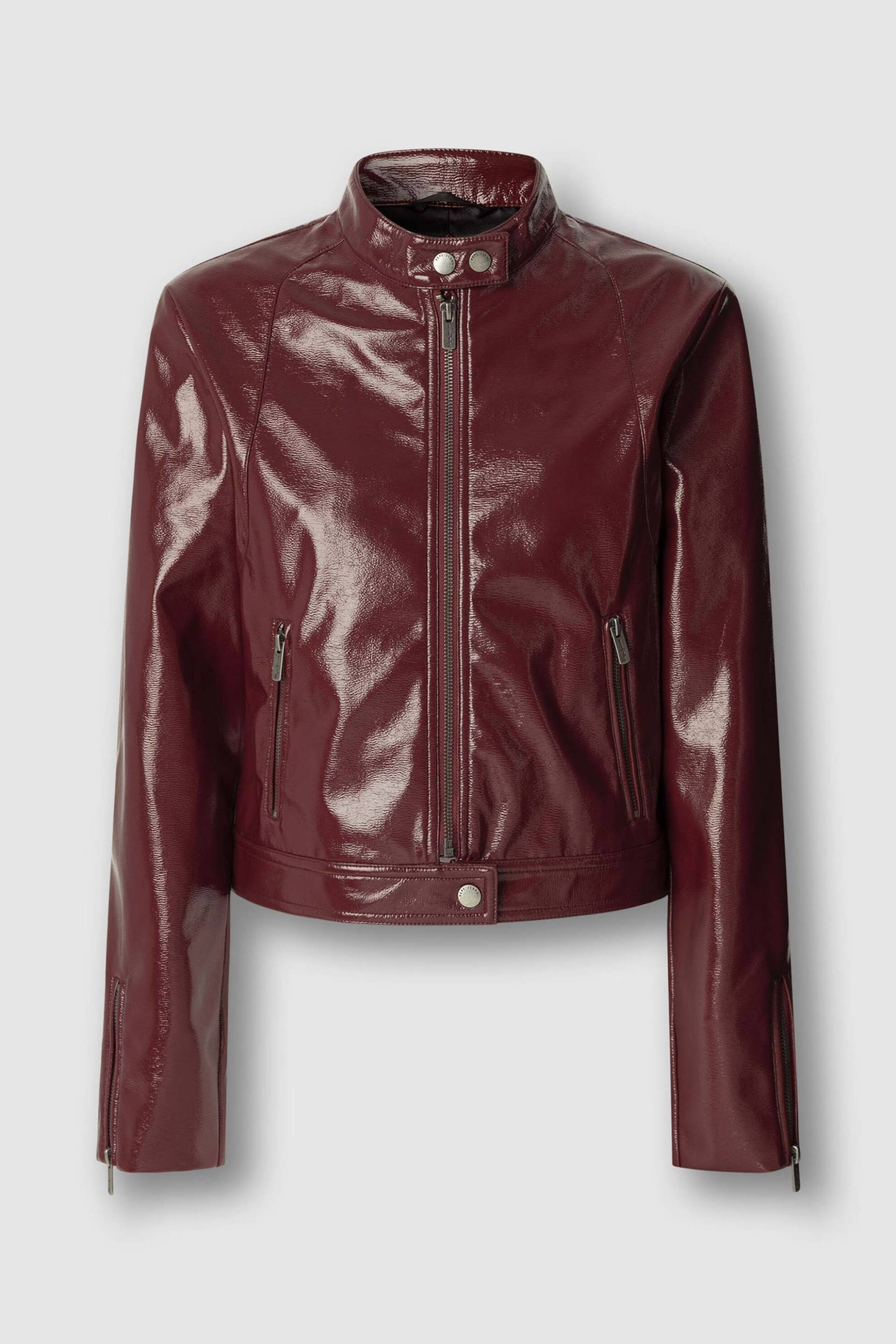 Pepe Jeans γυναικείο jacket με γυαλιστερή όψη 