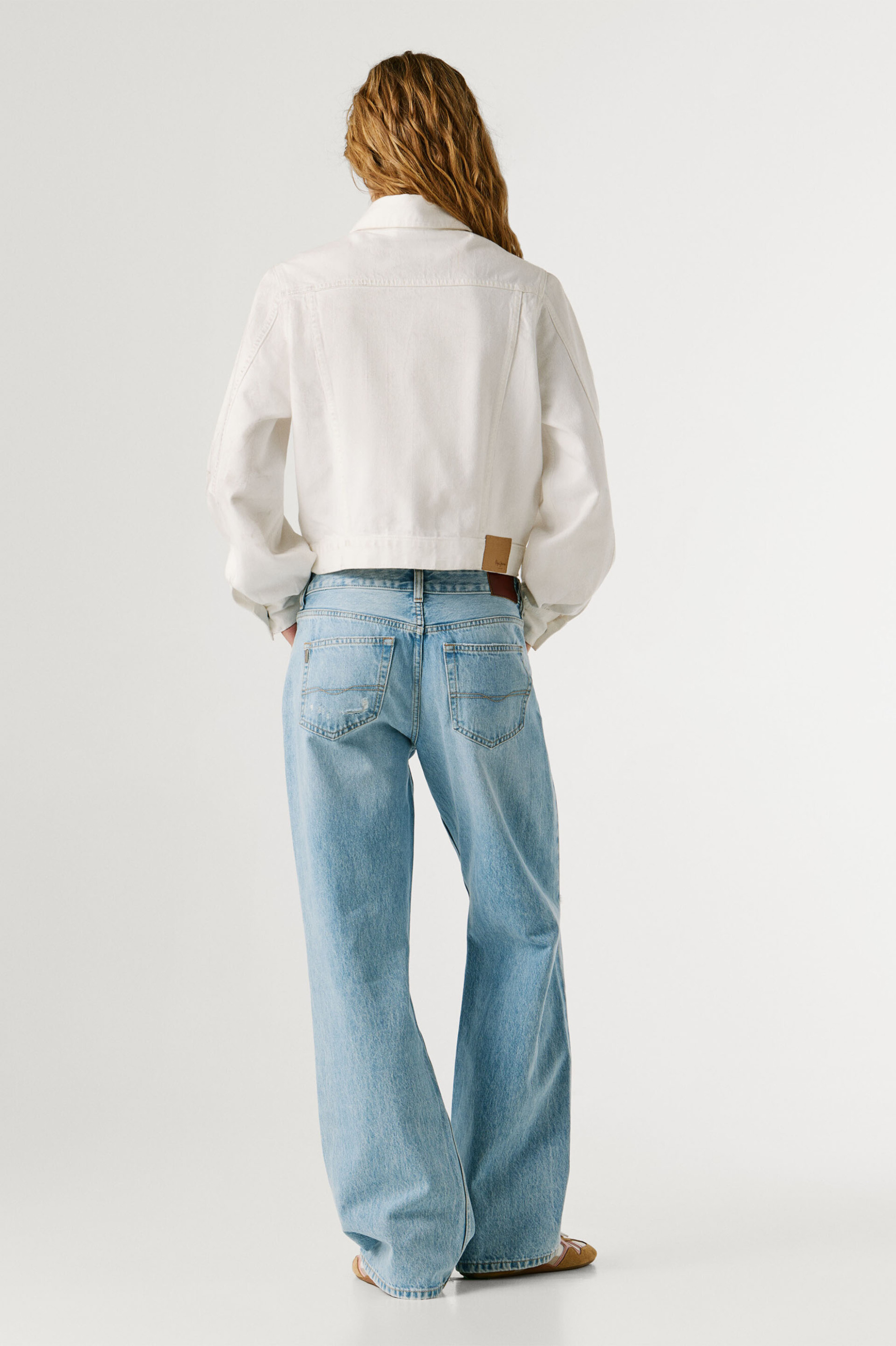 Pepe Jeans Γυναικείο Denim Jacket Slim Fit Madeline - Pl40244620S1 Λευκό