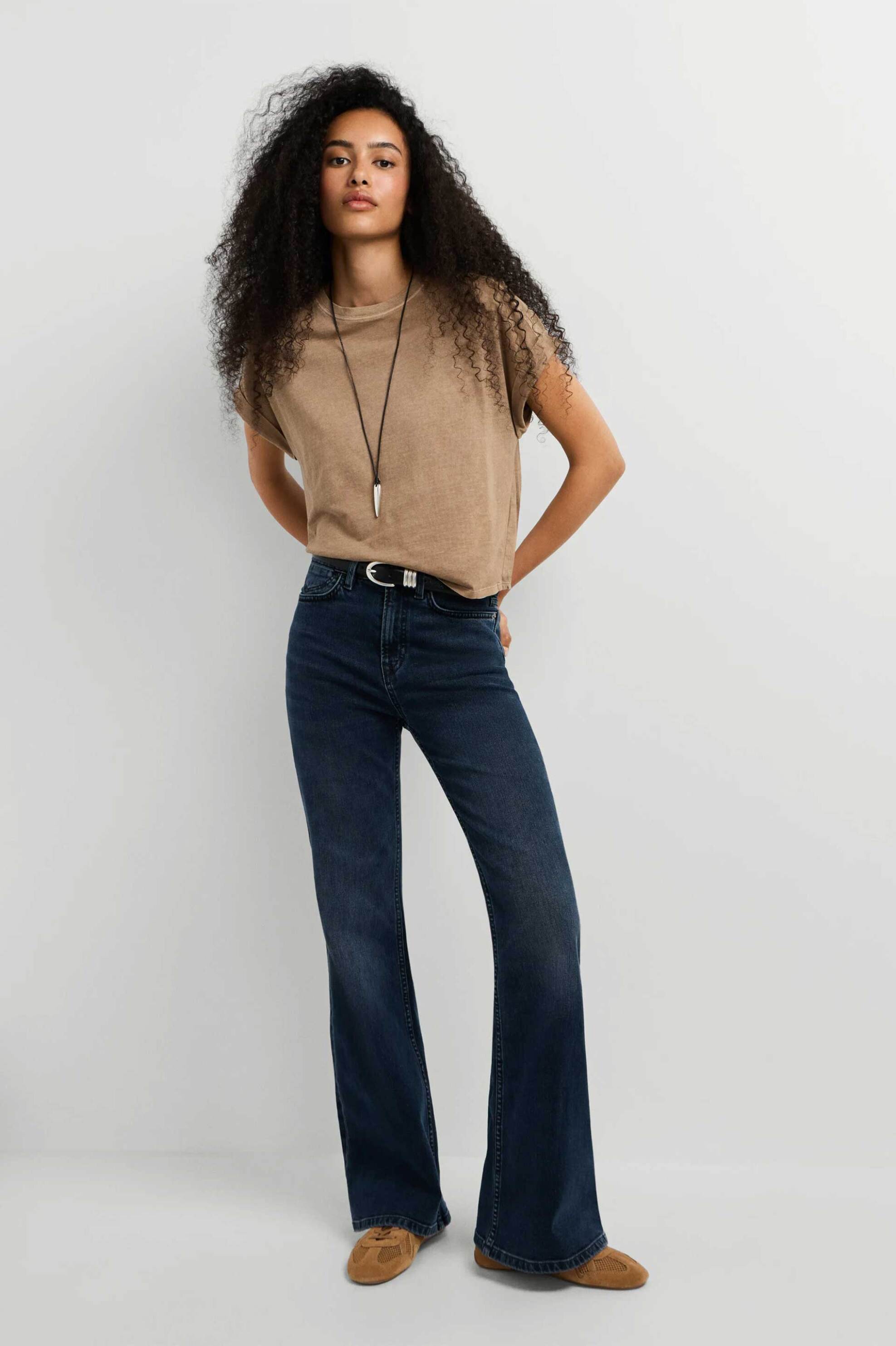 Pepe Jeans γυναικείο ψηλόμεσο τζιν παντελόνι πεντάτσεπο Flared Fit 