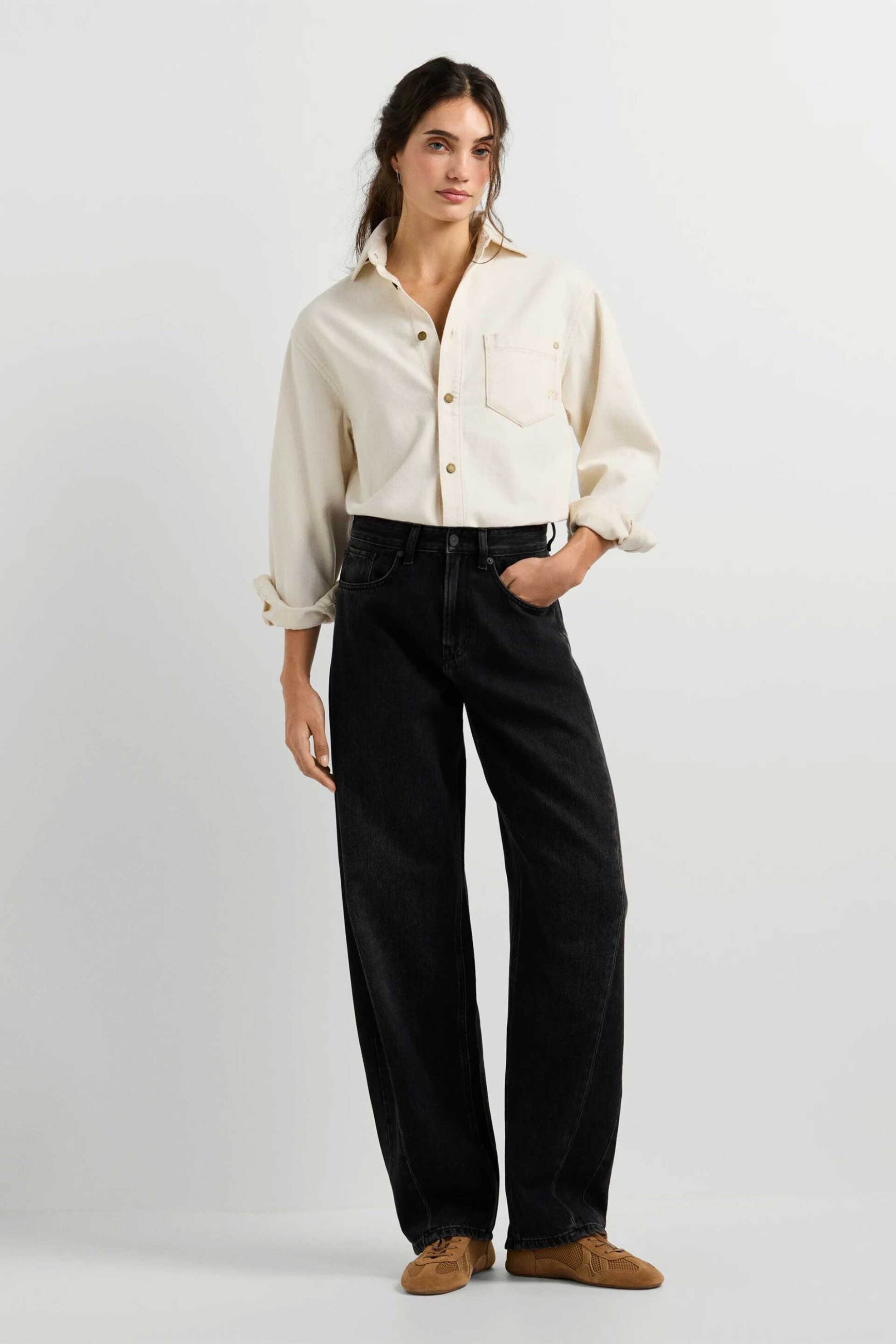 Pepe Jeans γυναικείο τζιν παντελόνι πεντάτσεπο Loose Tapered Fit 