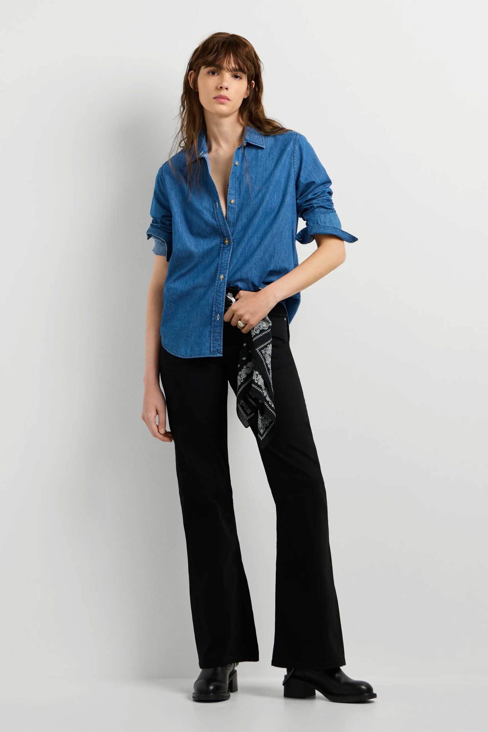 Pepe Jeans γυναικείο denim πουκάμισο Regular Fit 