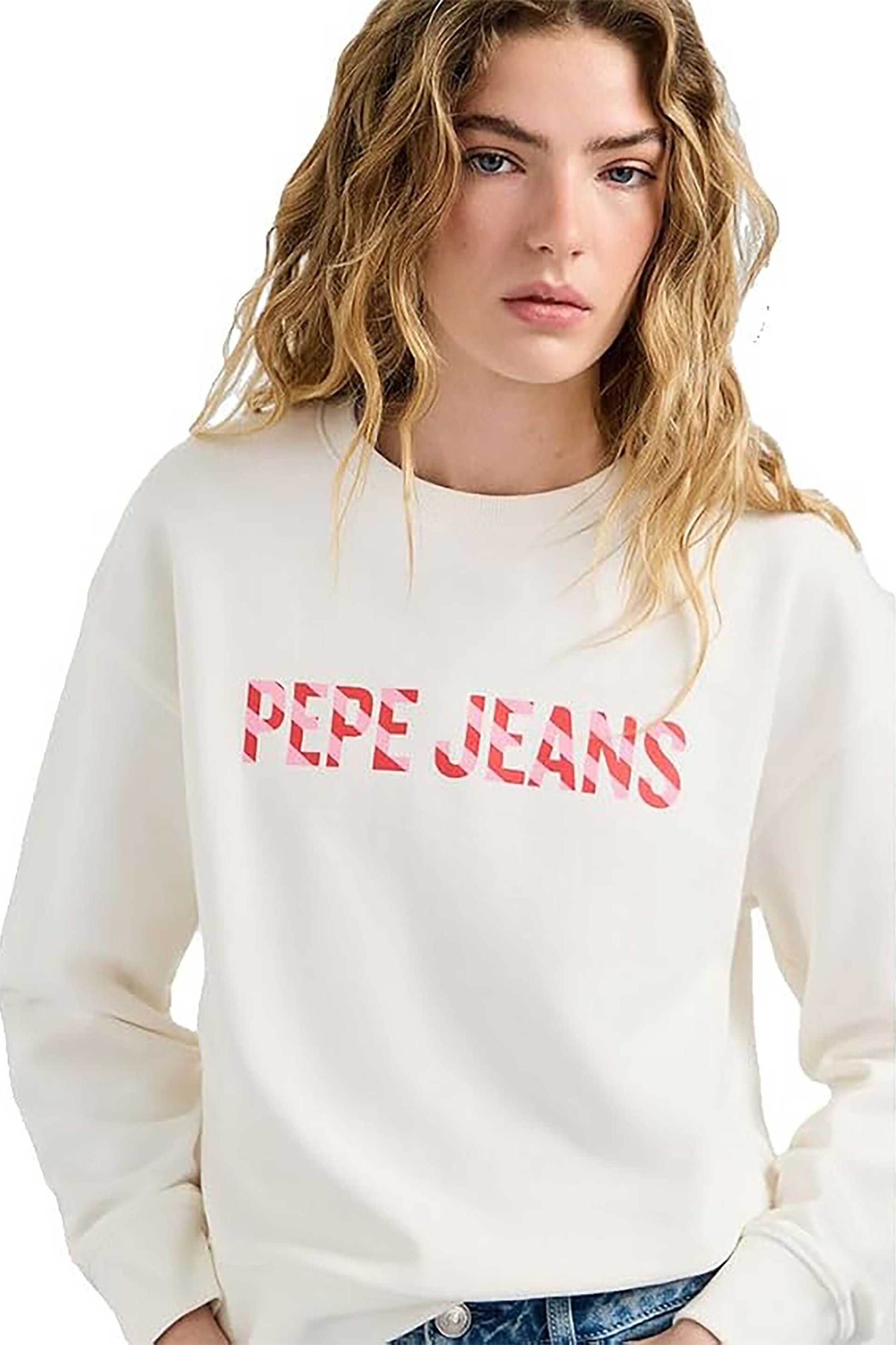 Pepe Jeans γυναικεία μπλούζα φούτερ με graphic logo Regular Fit 