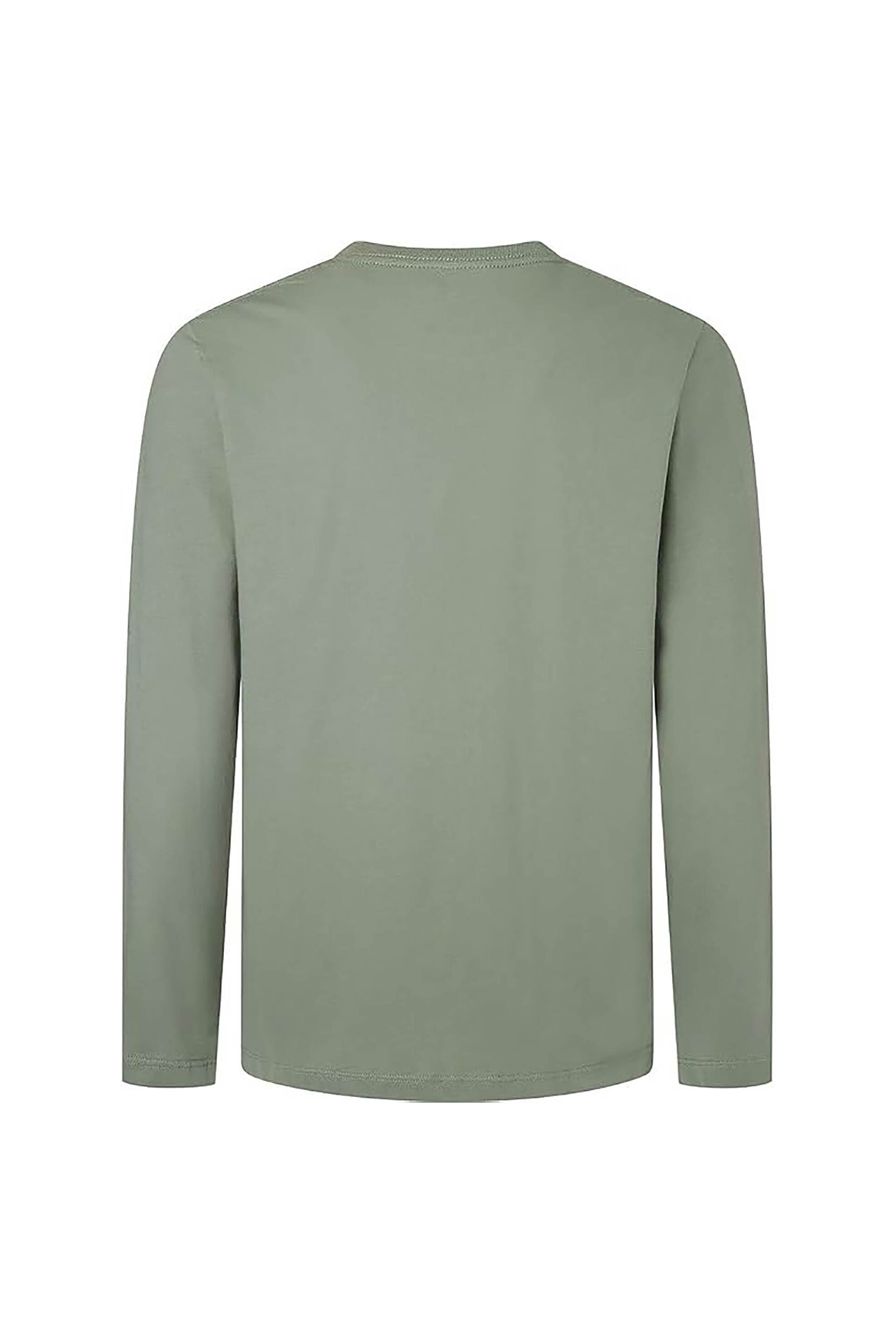Pepe Jeans Ανδρική Μακρυμάνικη Μπλούζα με Logo Print Regular Fit Camiseta - Pm508209 Λαδί